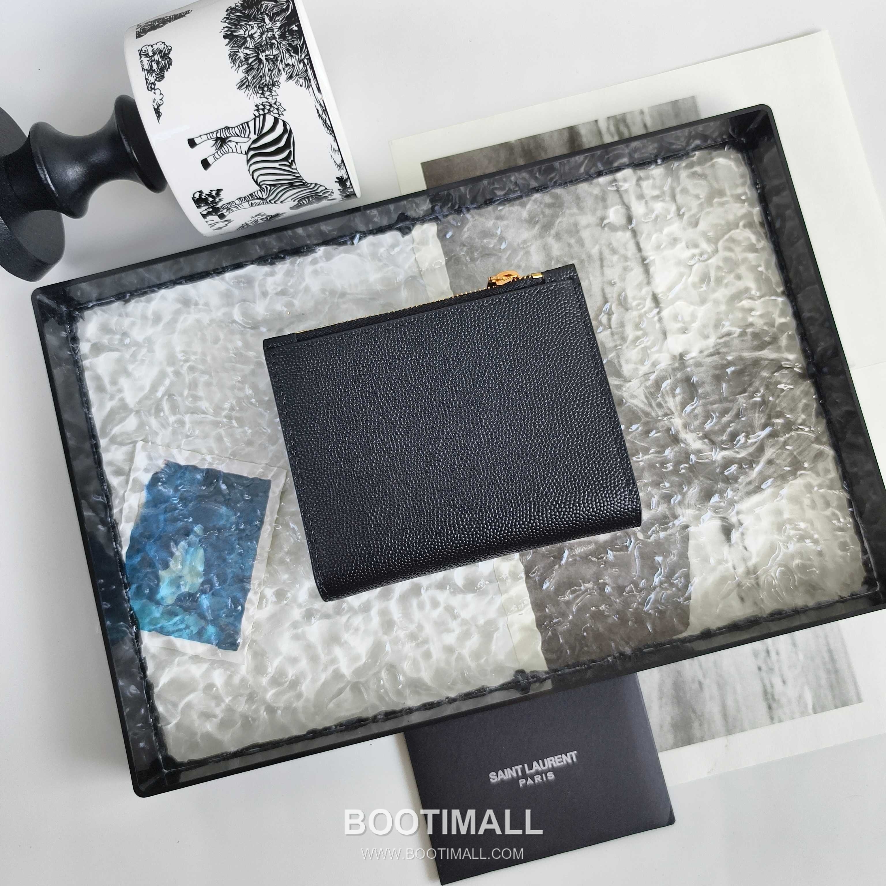 Saint Laurent Cassandre Matelassé Leather Trifold Wallet 582296 생로랑 카산드르 마틀라세 소가죽 트리폴드 지갑 12cm 2