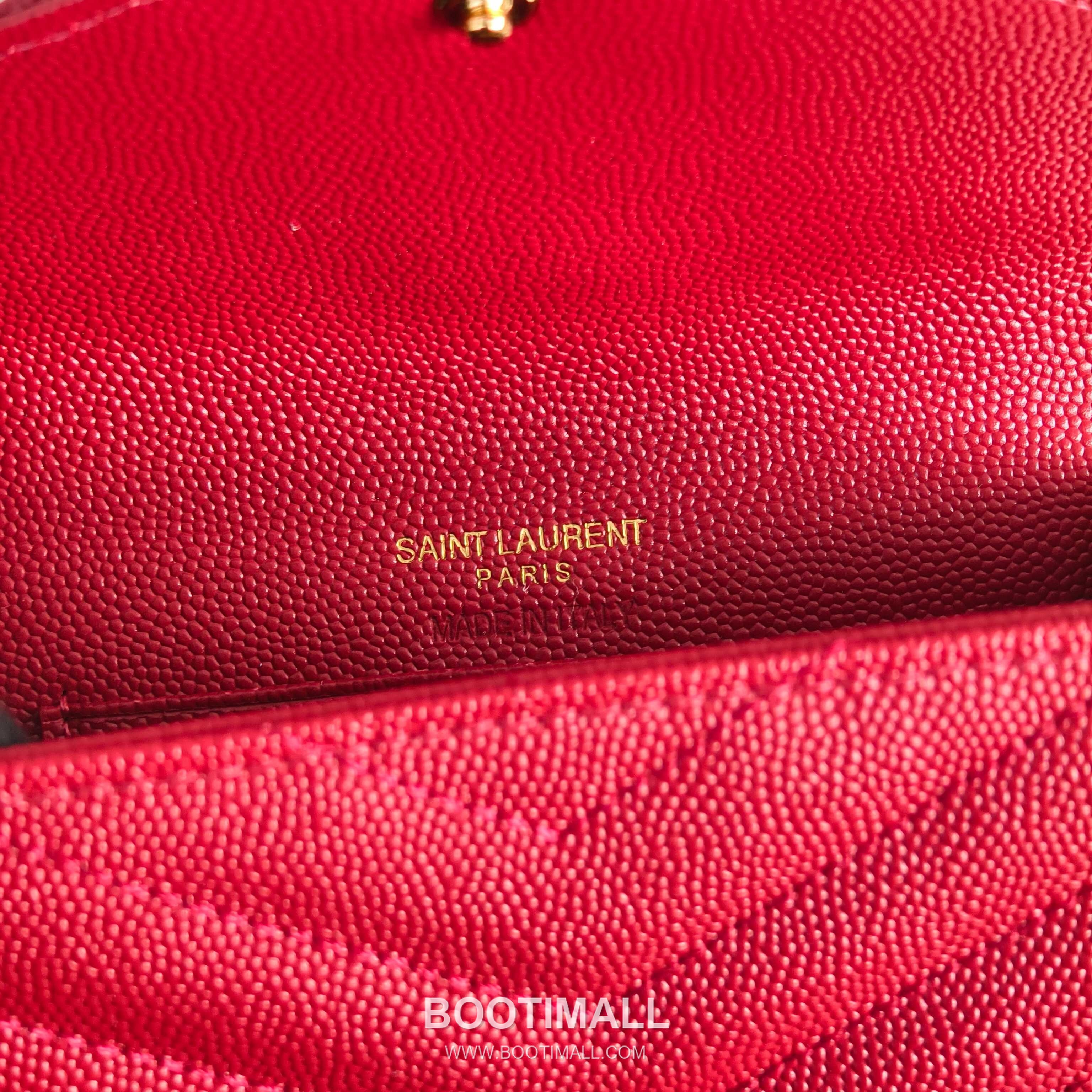 Saint Laurent Cassandre Grain de Poudre Leather Bifold Wallet 414404 생로랑 카산드르 그레인 드 푸드르 송아지가죽 반지갑 13cm 8