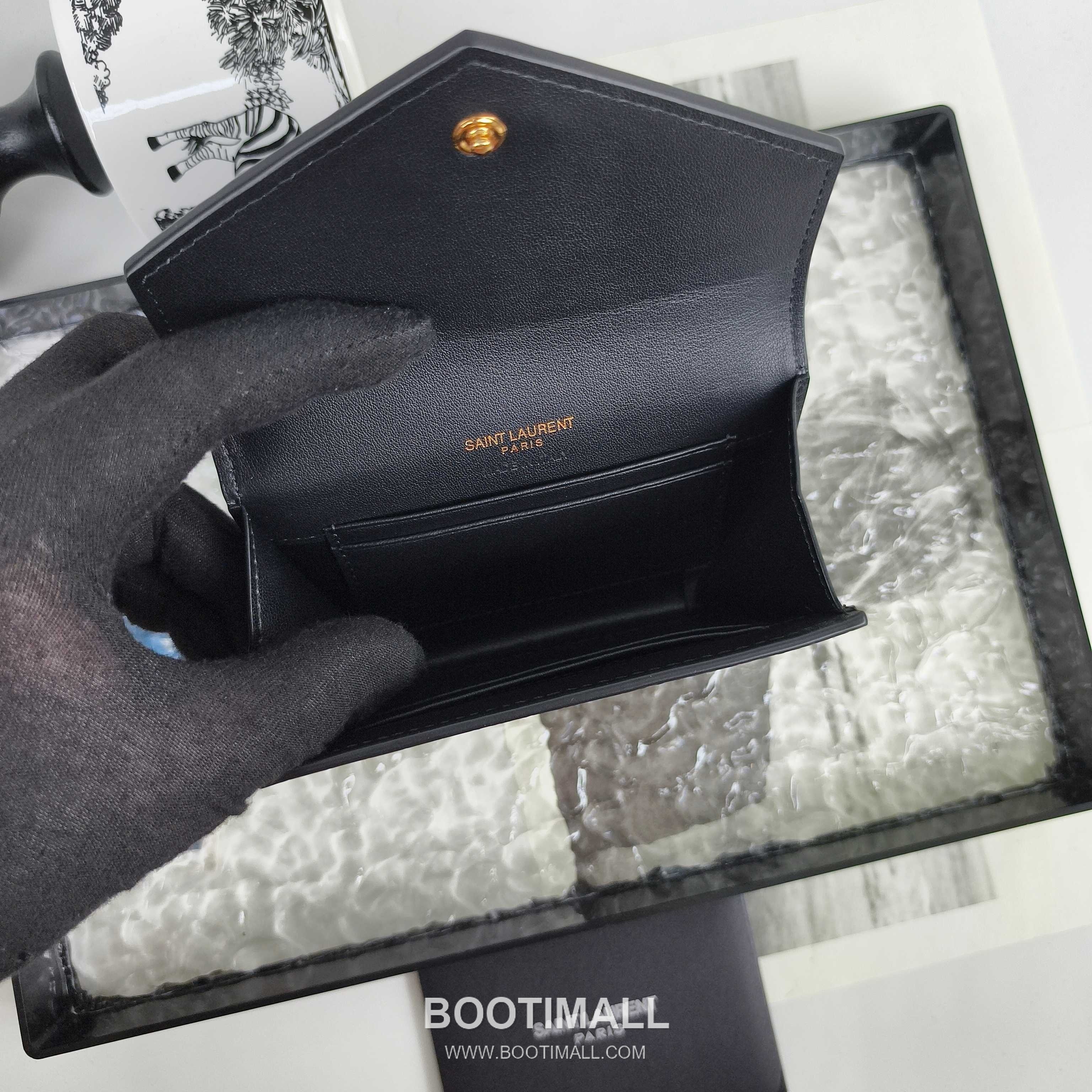 Saint Laurent Cassandre Grain de Poudre Leather Bifold Wallet 414404 생로랑 카산드르 그레인 드 푸드르 송아지가죽 반지갑 13cm 7