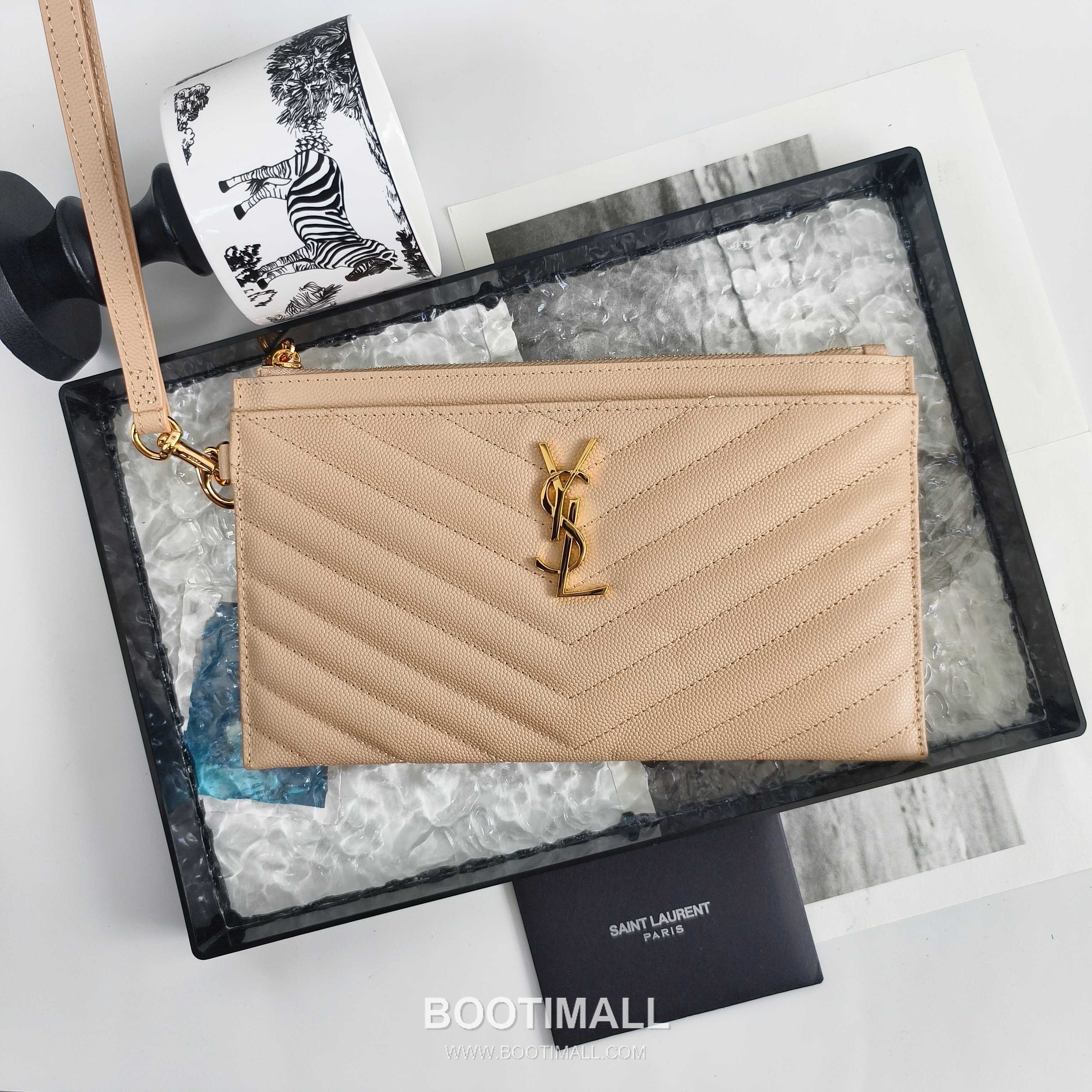 Saint Laurent Cassandre Grain de Poudre Leather Zip Pouch 423297 생로랑 카산드르 그레인 드 푸드르 송아지가죽 지퍼 클러치 23cm 3