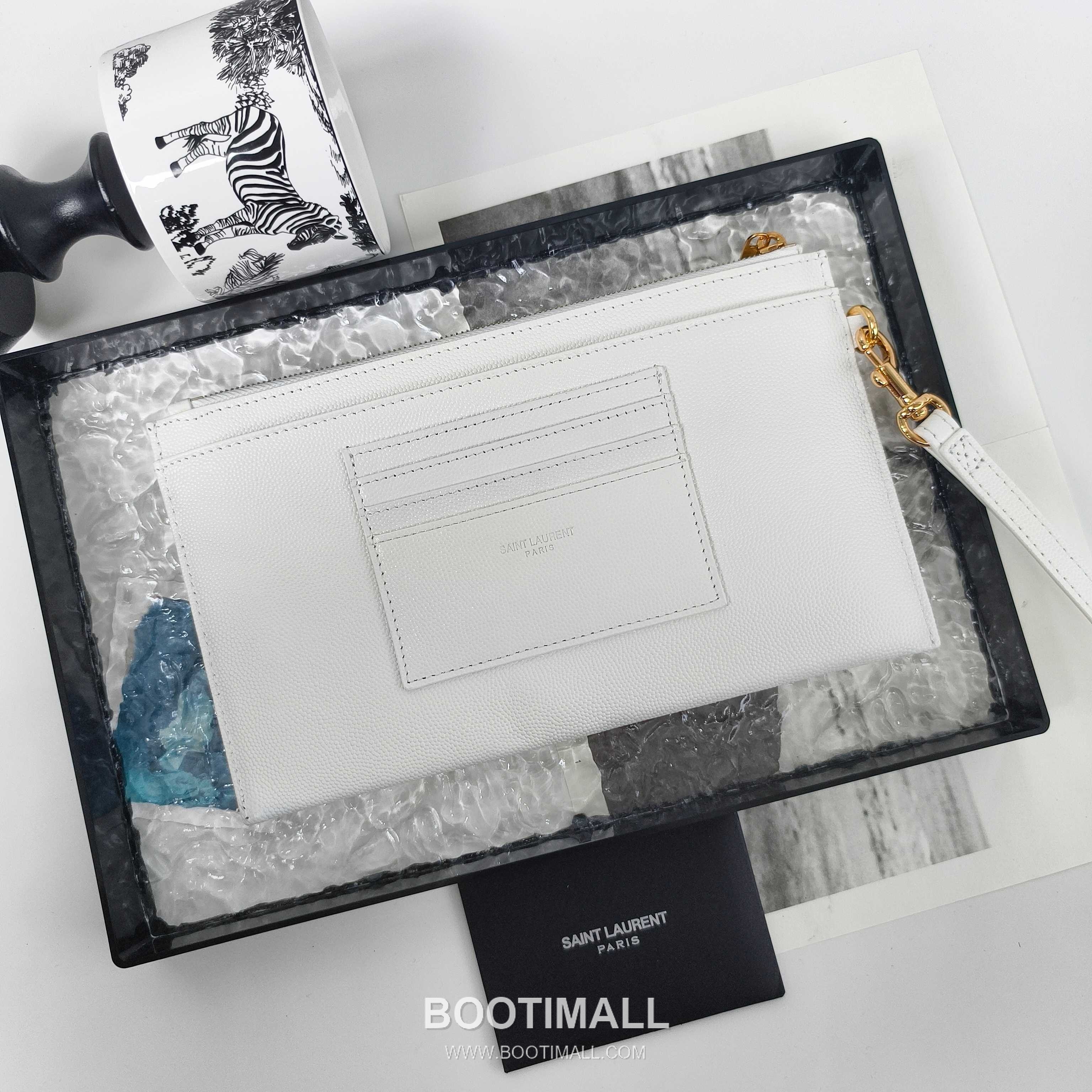 Saint Laurent Cassandre Grain de Poudre Leather Zip Pouch 423297 생로랑 카산드르 그레인 드 푸드르 송아지가죽 지퍼 클러치 23cm 2