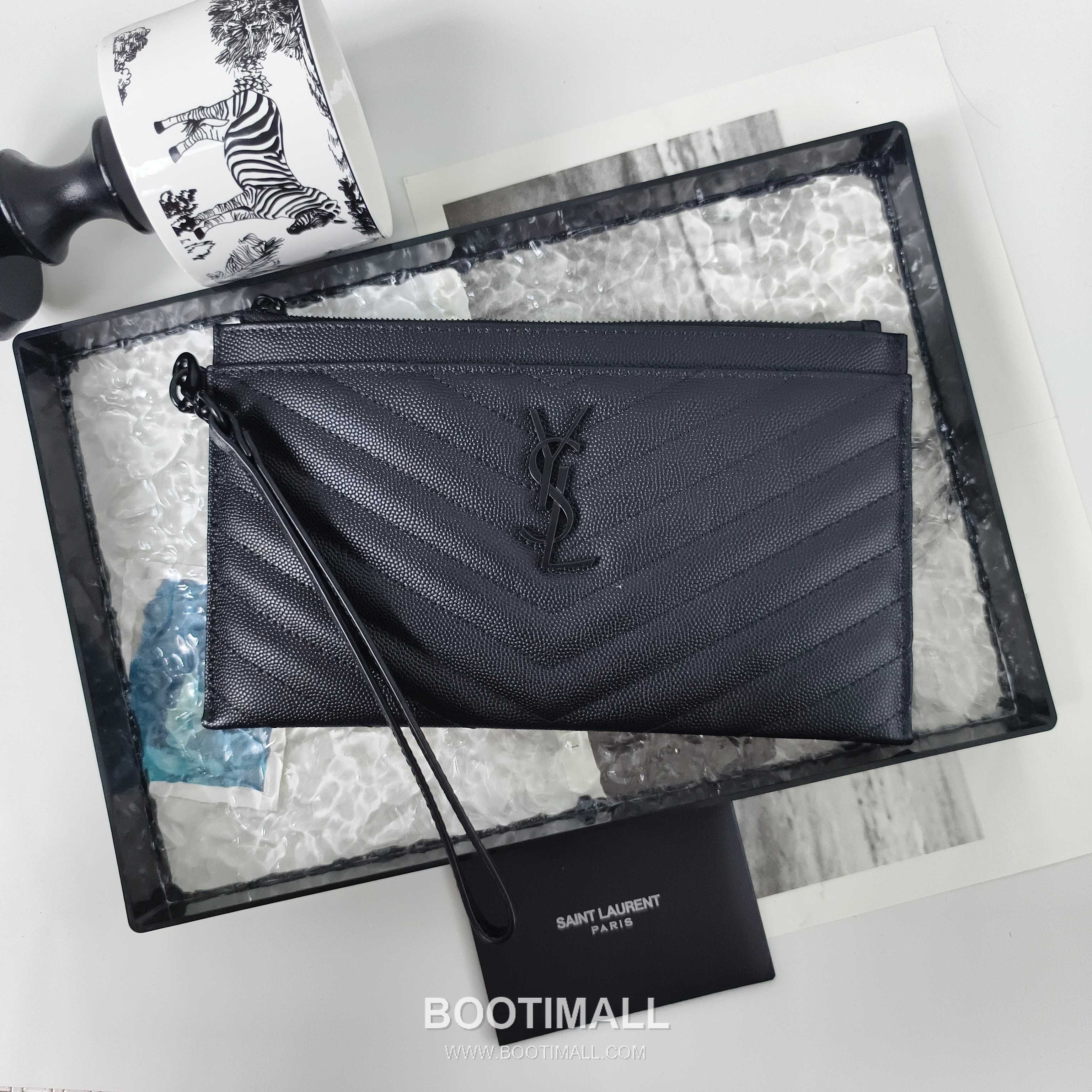 Saint Laurent Cassandre Grain de Poudre Leather Zip Pouch 423297 생로랑 카산드르 그레인 드 푸드르 송아지가죽 지퍼 클러치 23cm 3