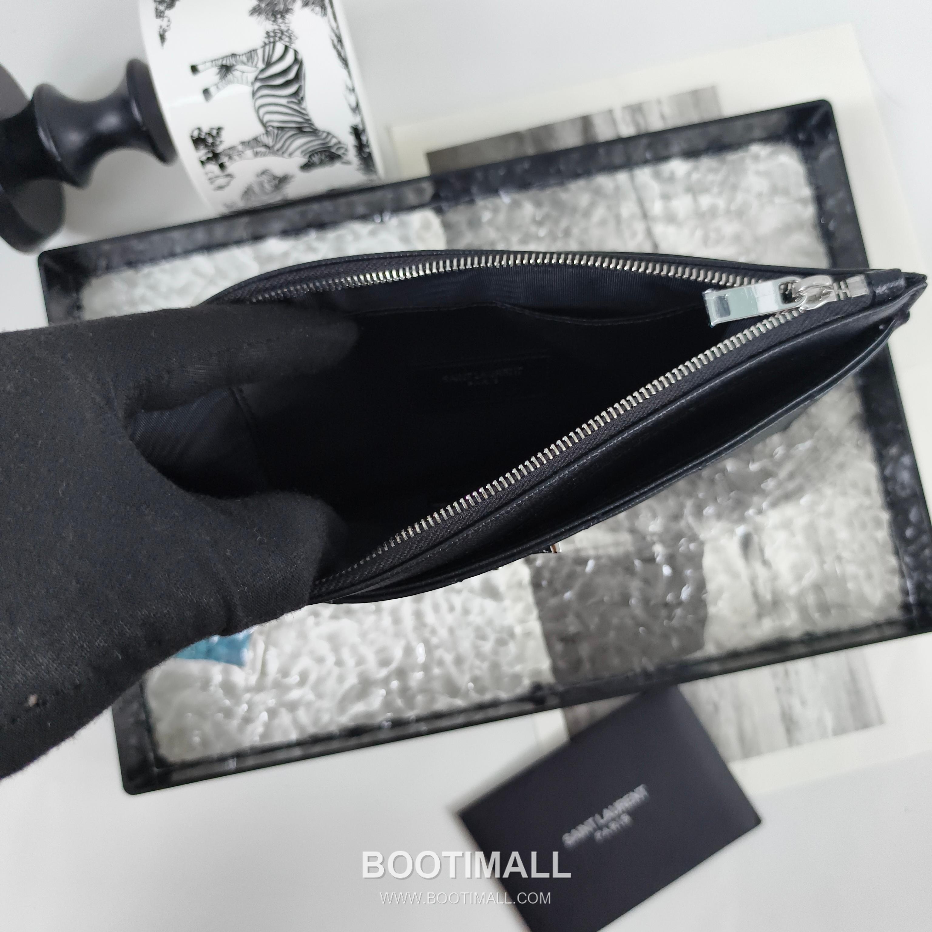 Saint Laurent Cassandre Grain de Poudre Leather Zip Pouch 423297 생로랑 카산드르 그레인 드 푸드르 송아지가죽 지퍼 클러치 23cm 6