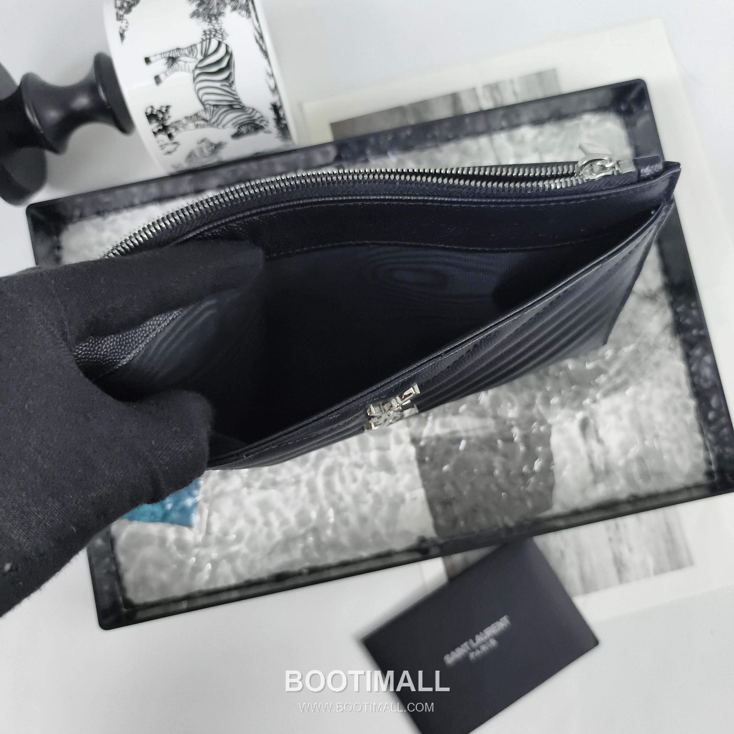 Saint Laurent Cassandre Grain de Poudre Leather Zip Pouch 423297 생로랑 카산드르 그레인 드 푸드르 송아지가죽 지퍼 클러치 23cm 7