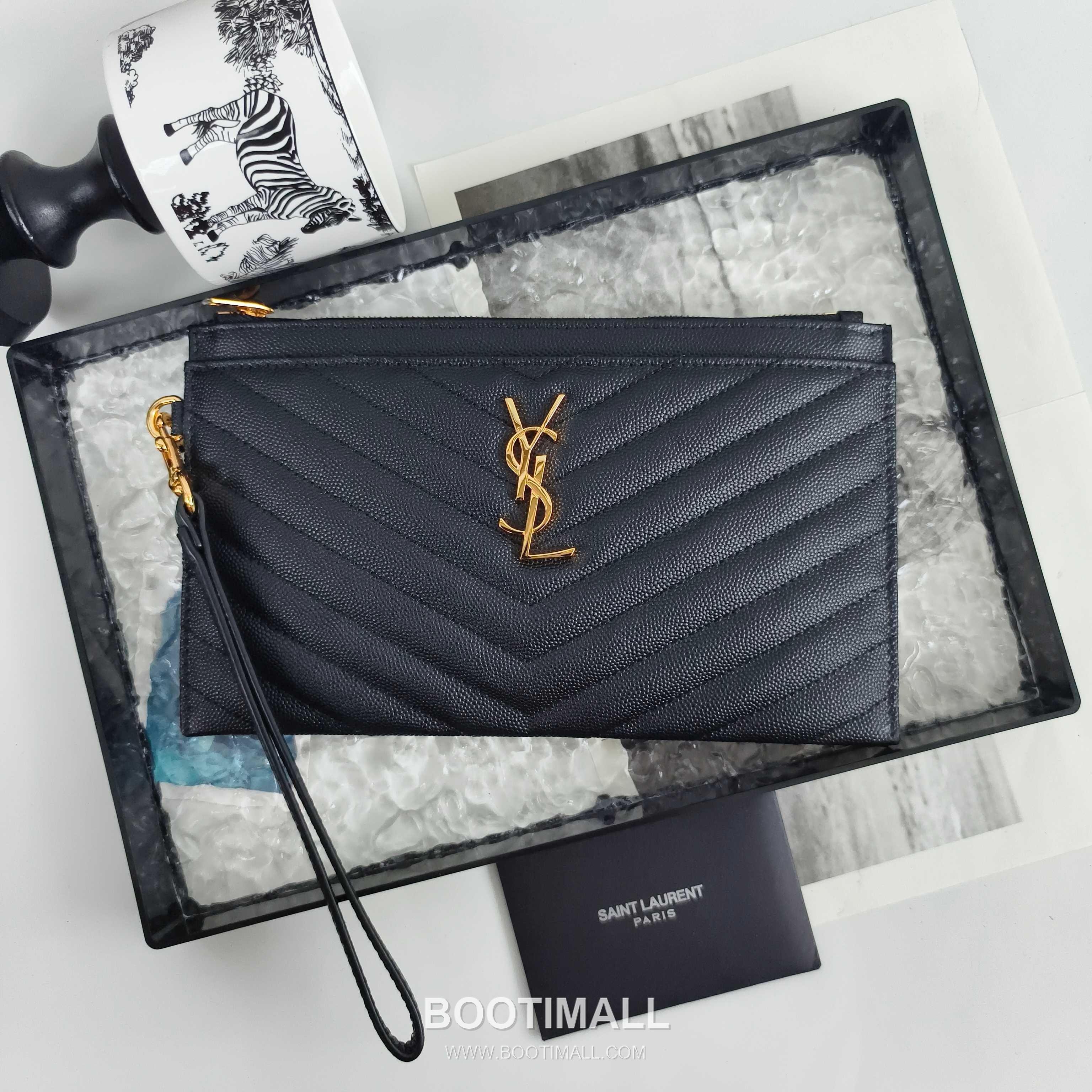 Saint Laurent Cassandre Grain de Poudre Leather Zip Pouch 423297 생로랑 카산드르 그레인 드 푸드르 송아지가죽 지퍼 클러치 23cm 3