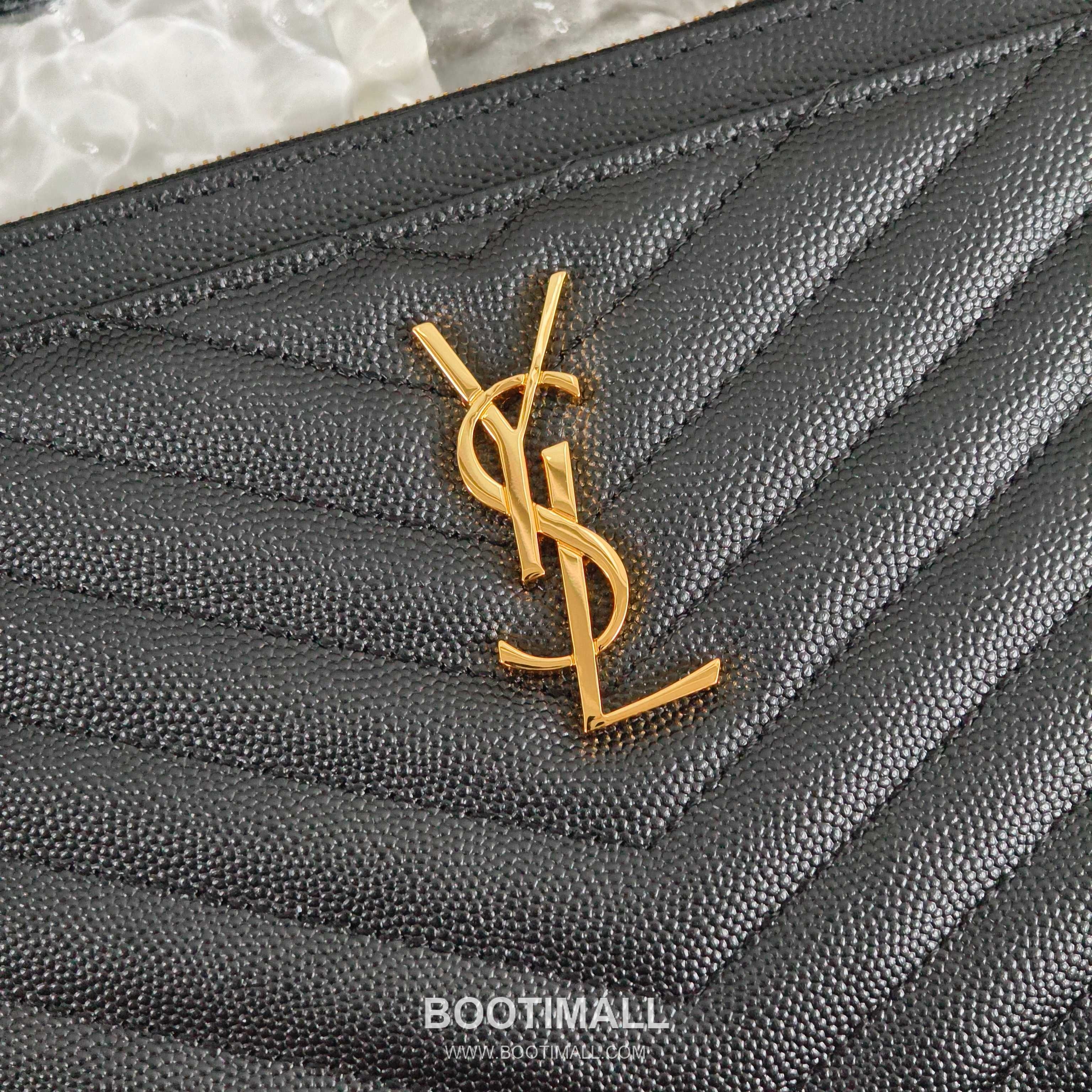 Saint Laurent Cassandre Grain de Poudre Leather Zip Pouch 423297 생로랑 카산드르 그레인 드 푸드르 송아지가죽 지퍼 클러치 23cm 4