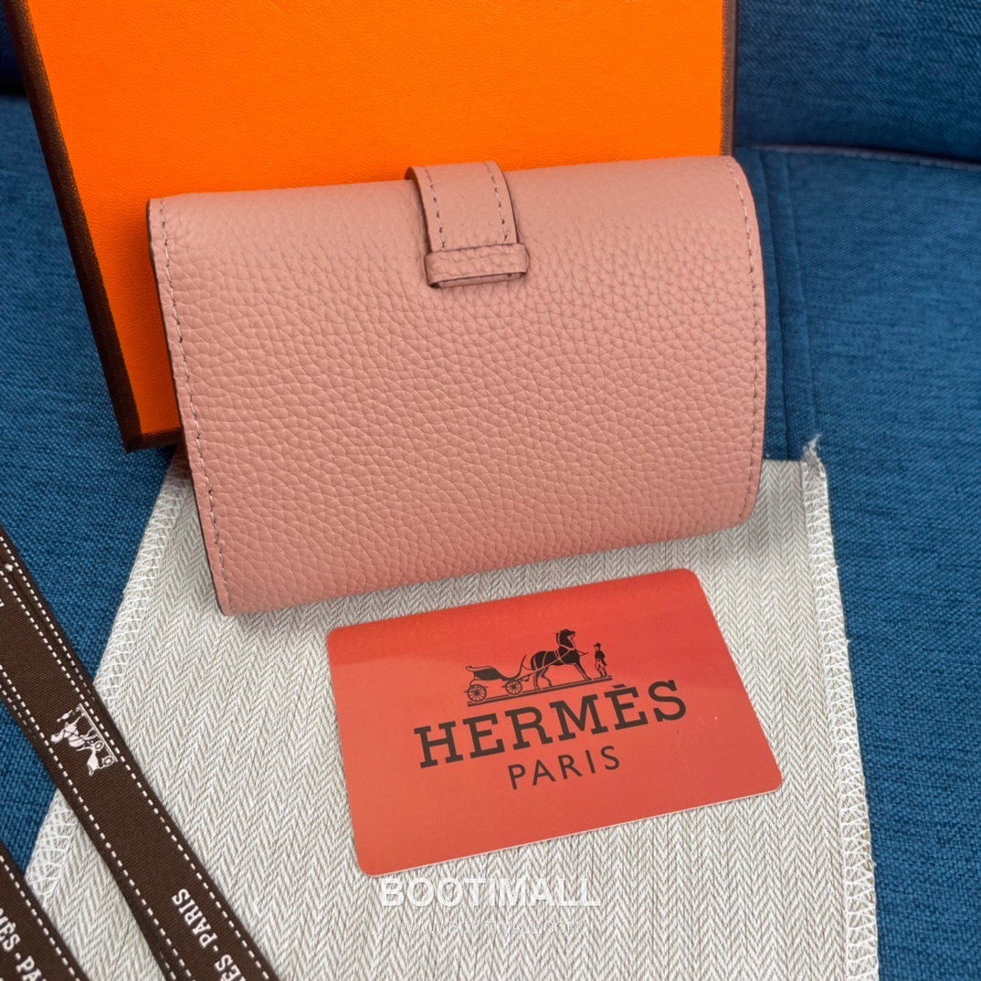 Hermès Togo Leather Compact Trifold Wallet 5176 에르메스 토고 가죽 컴팩트 트리폴드 지갑 12cm 2