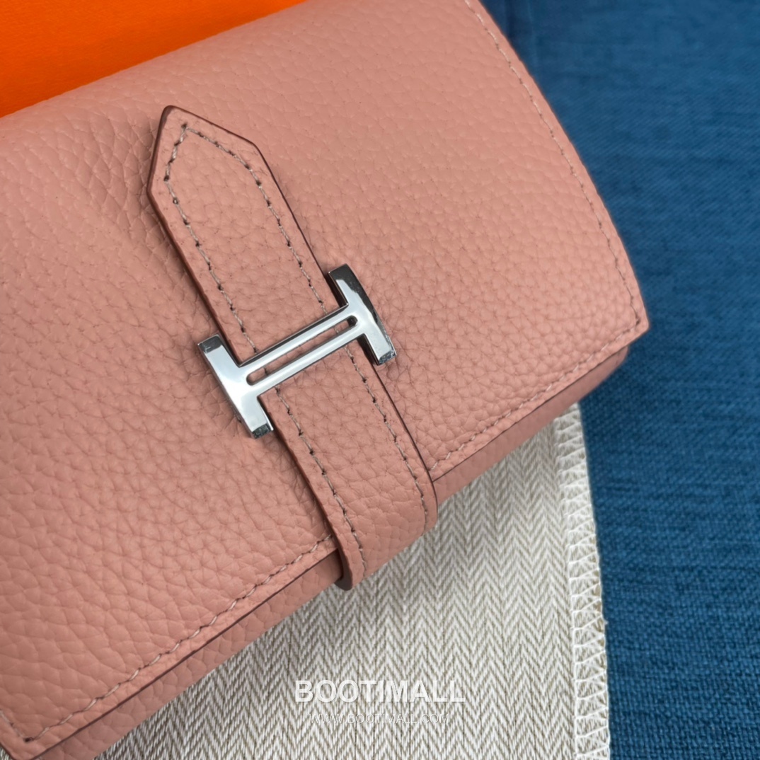 Hermès Togo Leather Compact Trifold Wallet 5176 에르메스 토고 가죽 컴팩트 트리폴드 지갑 12cm 4