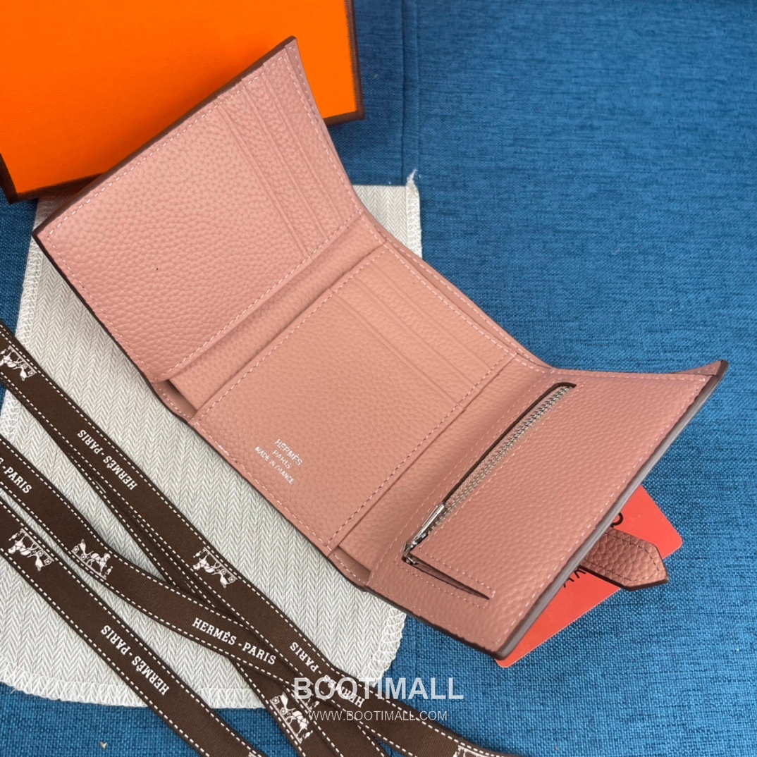 Hermès Togo Leather Compact Trifold Wallet 5176 에르메스 토고 가죽 컴팩트 트리폴드 지갑 12cm 5