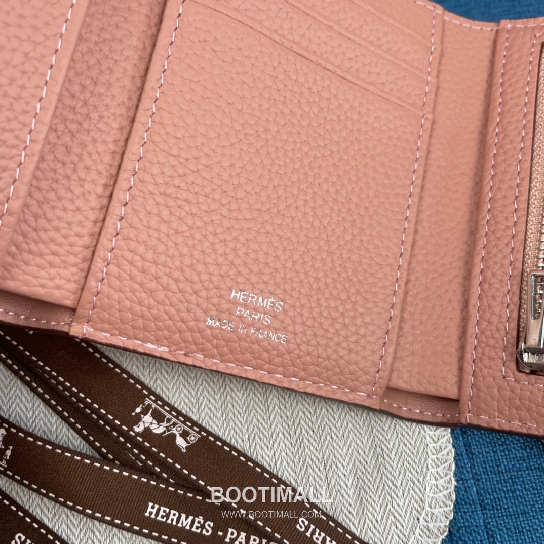 Hermès Togo Leather Compact Trifold Wallet 5176 에르메스 토고 가죽 컴팩트 트리폴드 지갑 12cm 6