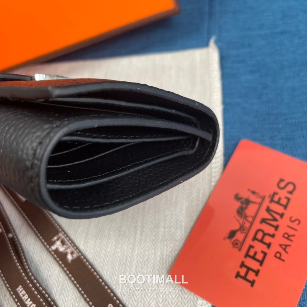 Hermès Togo Leather Compact Trifold Wallet 5176 에르메스 토고 가죽 컴팩트 트리폴드 지갑 12cm 5