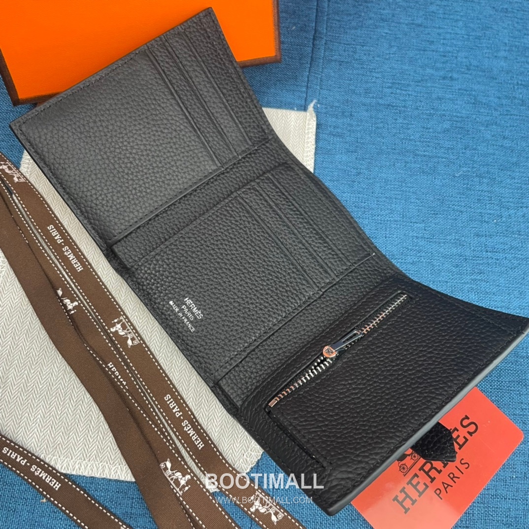 Hermès Togo Leather Compact Trifold Wallet 5176 에르메스 토고 가죽 컴팩트 트리폴드 지갑 12cm 6