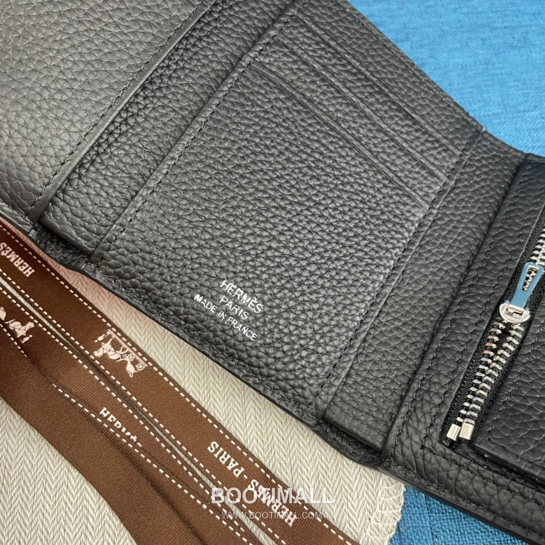 Hermès Togo Leather Compact Trifold Wallet 5176 에르메스 토고 가죽 컴팩트 트리폴드 지갑 12cm 7