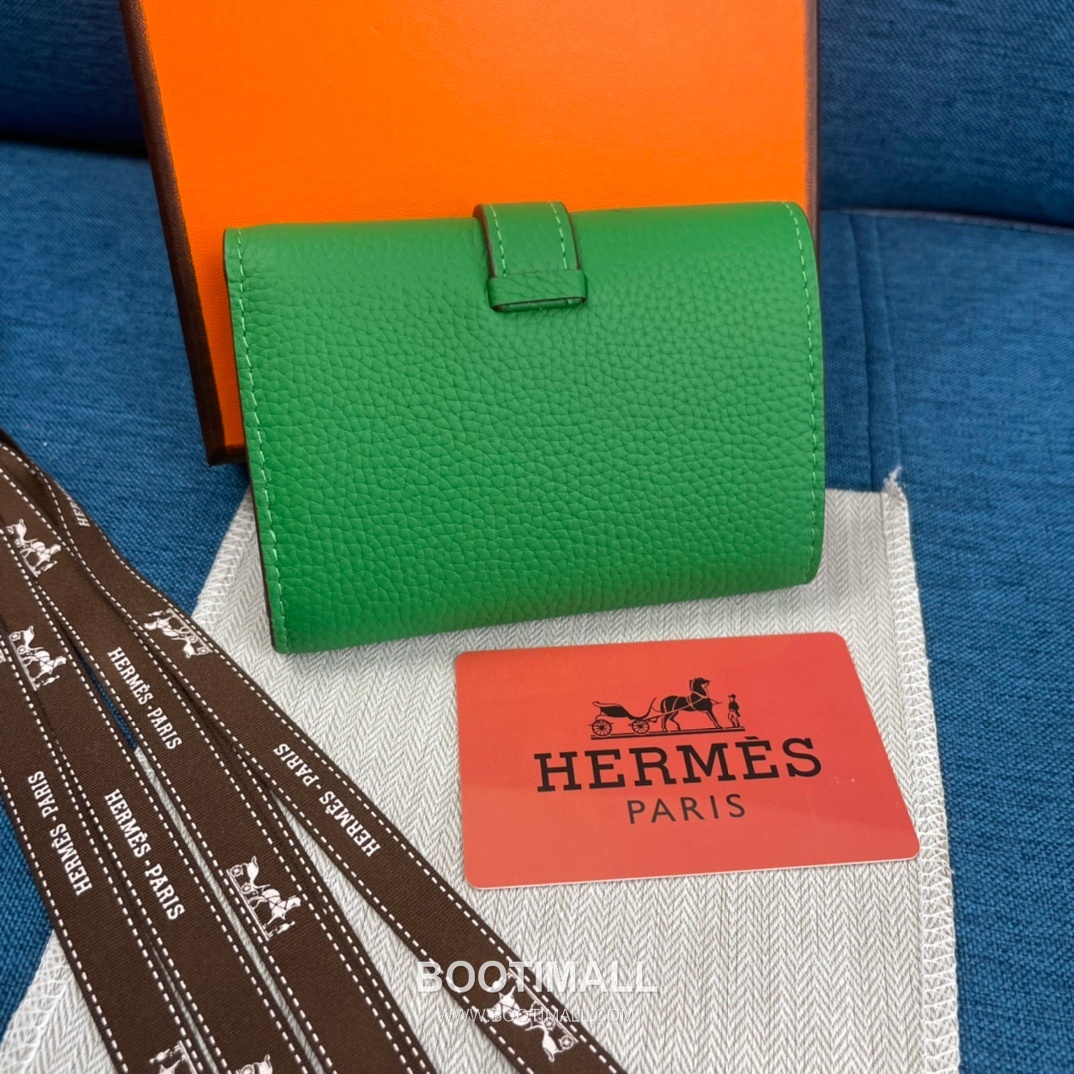 Hermès Togo Leather Compact Trifold Wallet 5176 에르메스 토고 가죽 컴팩트 트리폴드 지갑 12cm 2