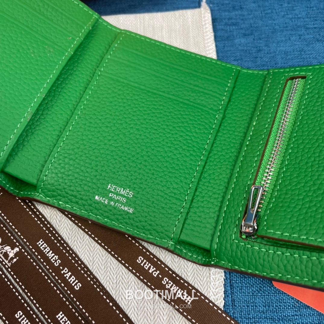 Hermès Togo Leather Compact Trifold Wallet 5176 에르메스 토고 가죽 컴팩트 트리폴드 지갑 12cm 6