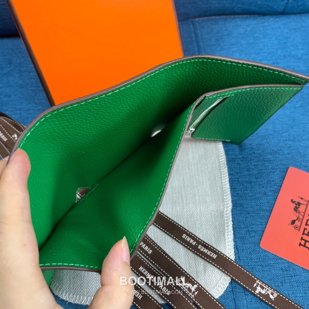 Hermès Togo Leather Compact Trifold Wallet 5176 에르메스 토고 가죽 컴팩트 트리폴드 지갑 12cm 7