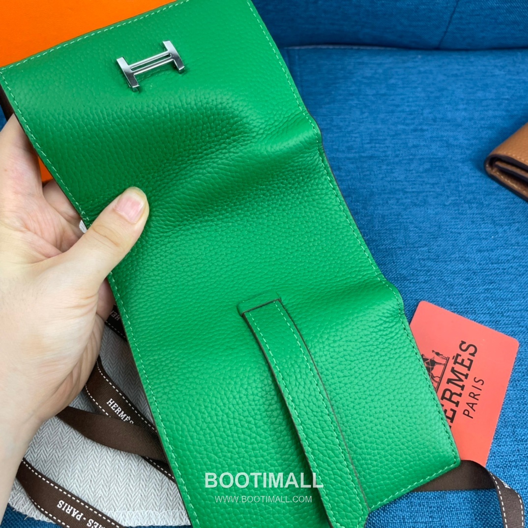 Hermès Togo Leather Compact Trifold Wallet 5176 에르메스 토고 가죽 컴팩트 트리폴드 지갑 12cm 8
