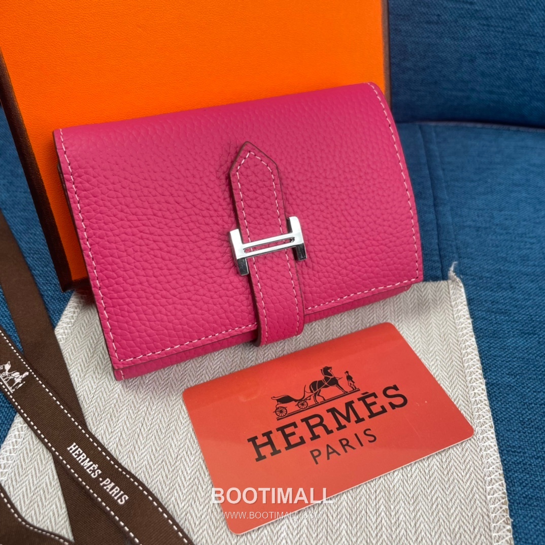 Hermès Togo Leather Compact Trifold Wallet 5176 에르메스 토고 가죽 컴팩트 트리폴드 지갑 12cm 1