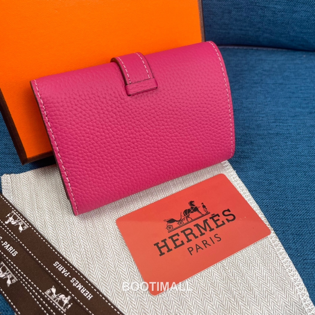 Hermès Togo Leather Compact Trifold Wallet 5176 에르메스 토고 가죽 컴팩트 트리폴드 지갑 12cm 2