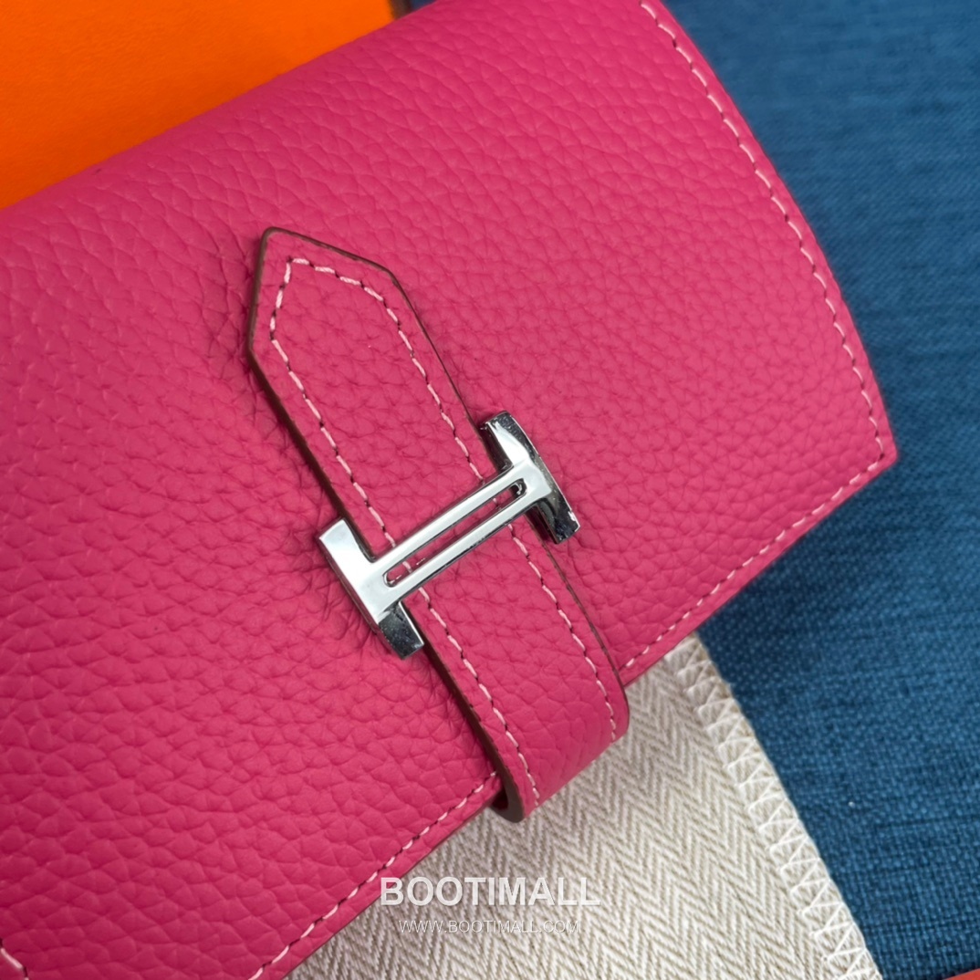 Hermès Togo Leather Compact Trifold Wallet 5176 에르메스 토고 가죽 컴팩트 트리폴드 지갑 12cm 4
