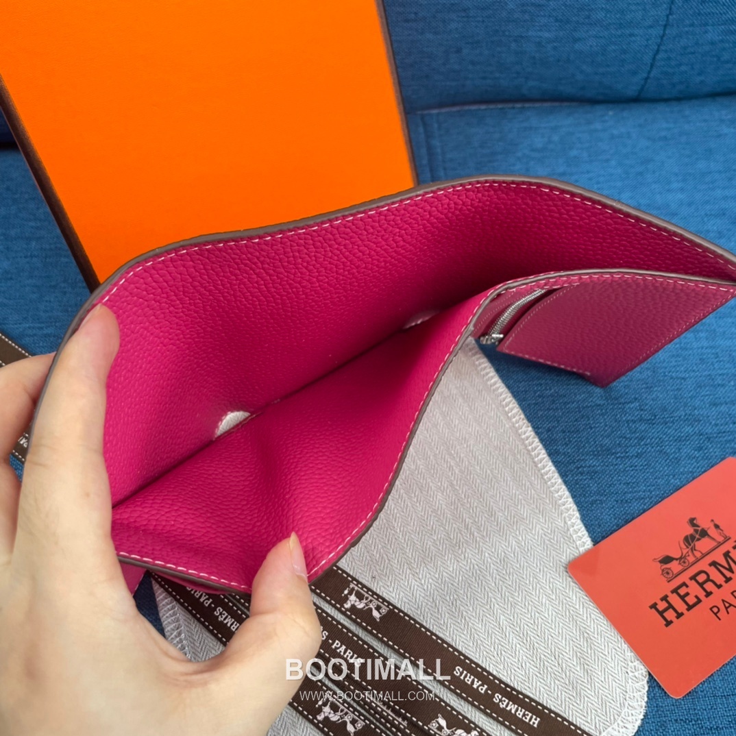 Hermès Togo Leather Compact Trifold Wallet 5176 에르메스 토고 가죽 컴팩트 트리폴드 지갑 12cm 7