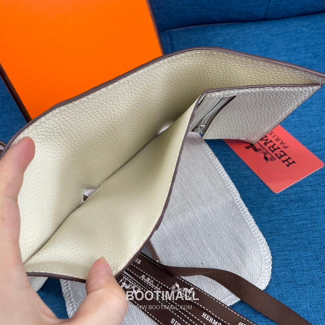 Hermès Togo Leather Compact Trifold Wallet 5176 에르메스 토고 가죽 컴팩트 트리폴드 지갑 12cm 7