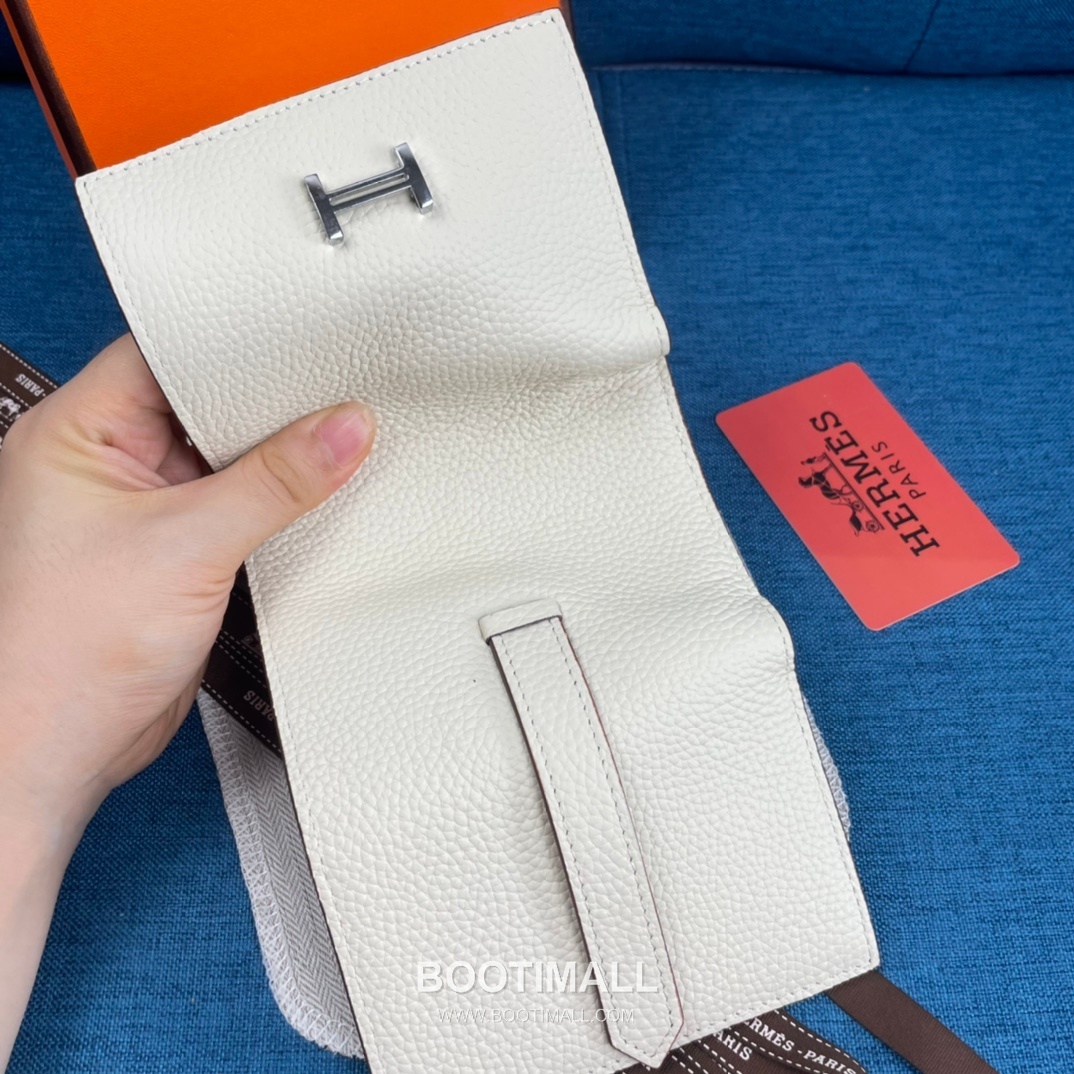Hermès Togo Leather Compact Trifold Wallet 5176 에르메스 토고 가죽 컴팩트 트리폴드 지갑 12cm 8