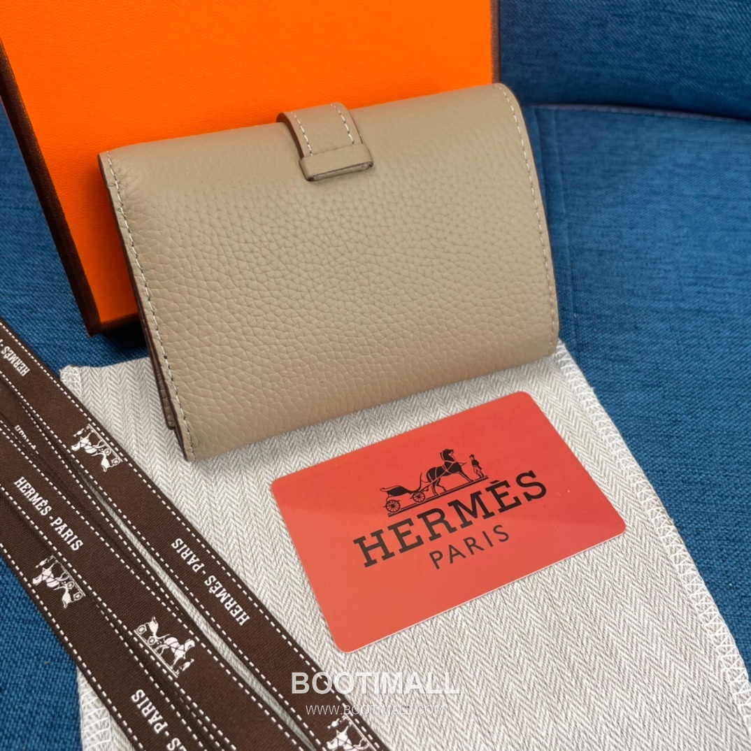 Hermès Togo Leather Compact Trifold Wallet 5176 에르메스 토고 가죽 컴팩트 트리폴드 지갑 12cm 2