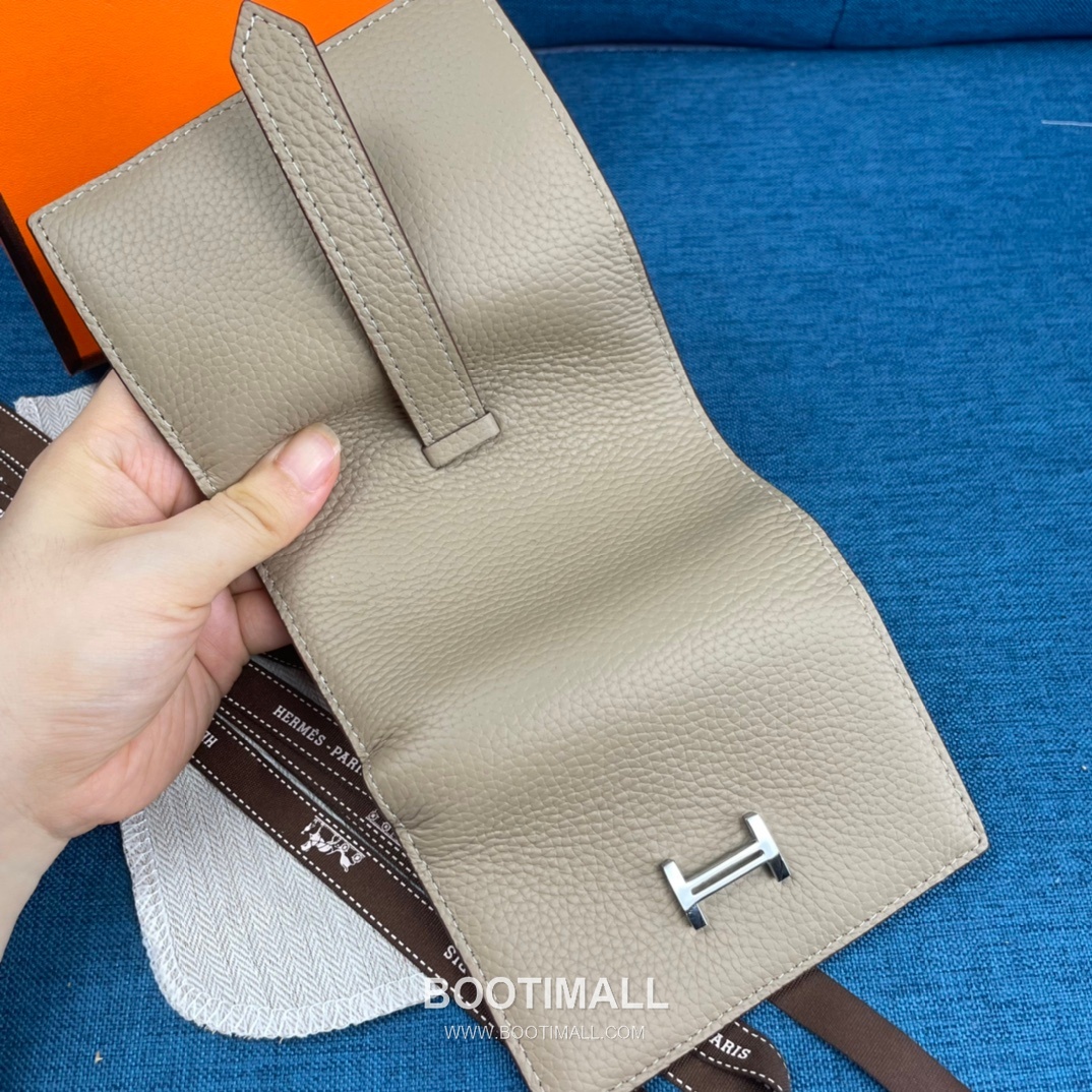 Hermès Togo Leather Compact Trifold Wallet 5176 에르메스 토고 가죽 컴팩트 트리폴드 지갑 12cm 7