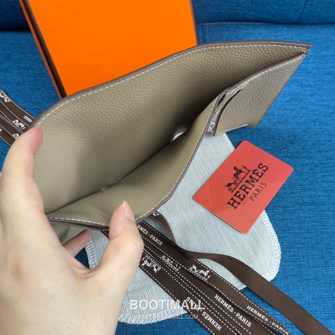 Hermès Togo Leather Compact Trifold Wallet 5176 에르메스 토고 가죽 컴팩트 트리폴드 지갑 12cm 8