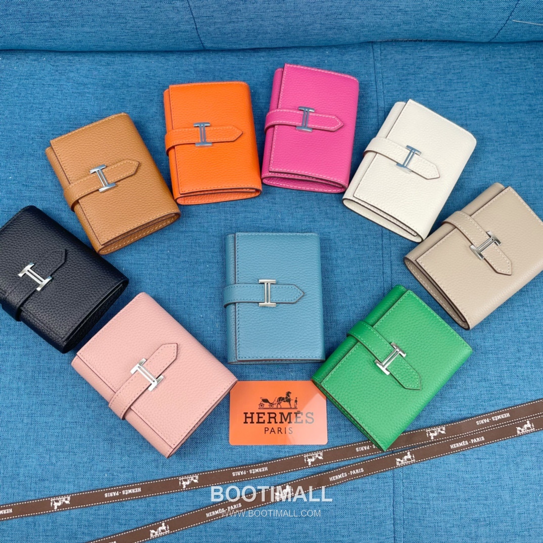 Hermès Togo Leather Compact Trifold Wallet 5176 에르메스 토고 가죽 컴팩트 트리폴드 지갑 12cm 8