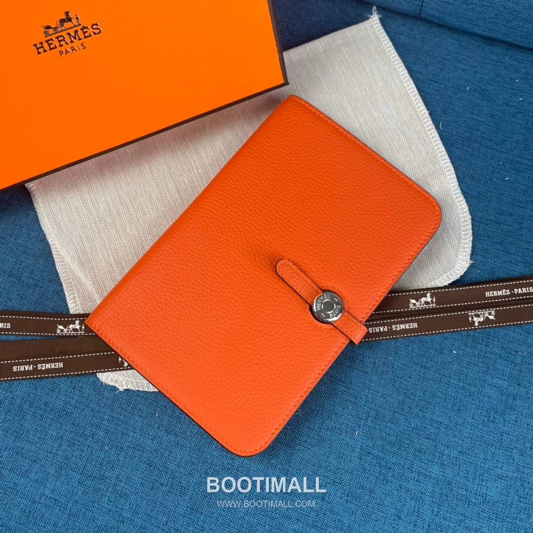 Hermès Dogon Duo Togo Leather Long Wallet 에르메스 도곤 듀오 토고 가죽 장지갑 20.1cm 2