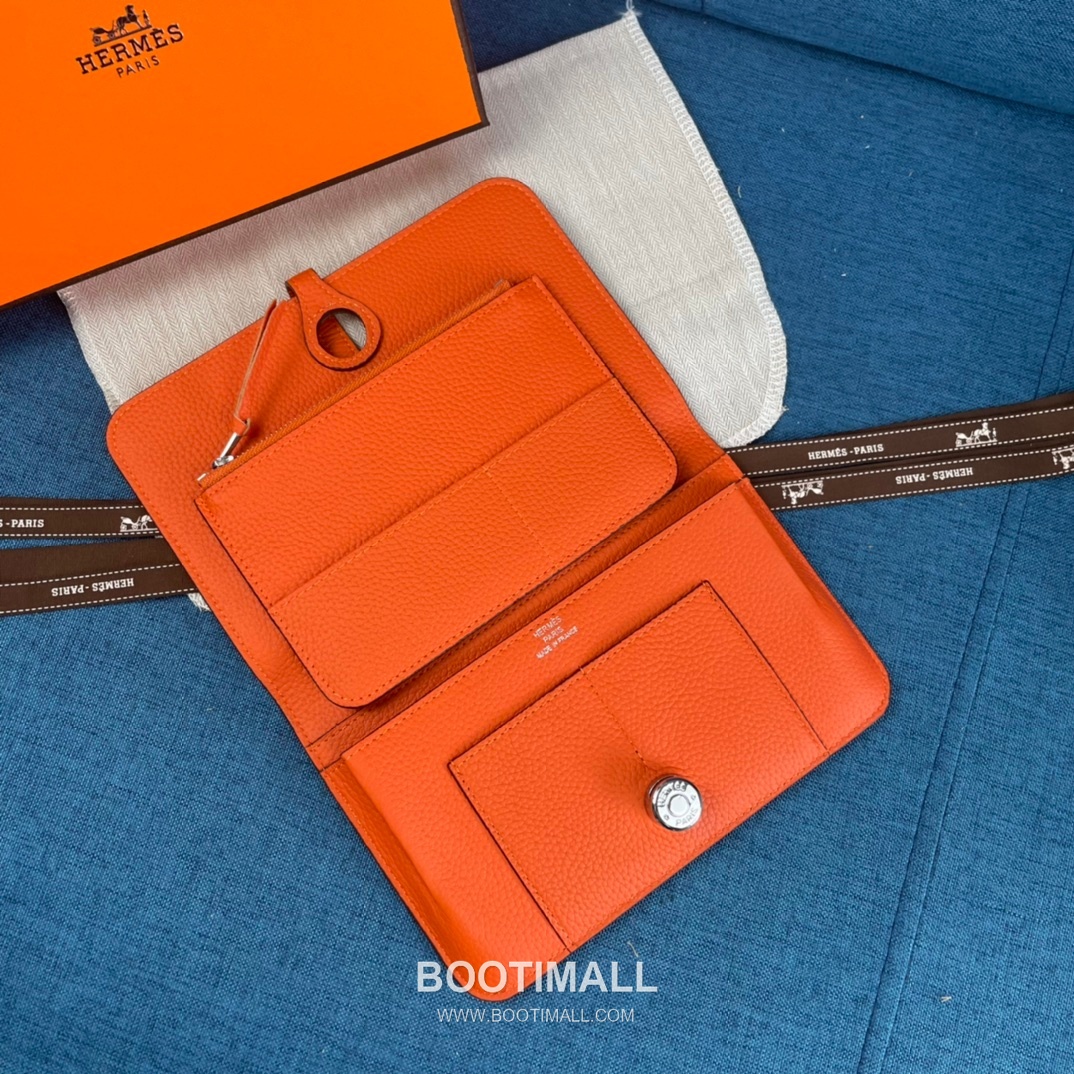 Hermès Dogon Duo Togo Leather Long Wallet 에르메스 도곤 듀오 토고 가죽 장지갑 20.1cm 6