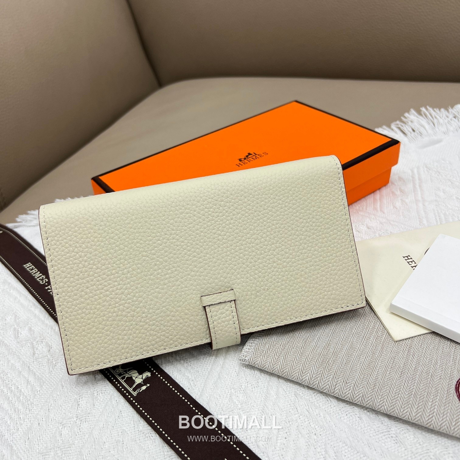 Hermès Togo Leather Vertical Zip Wallet 5123 에르메스 토고 가죽 버티컬 지퍼 장지갑 17.5cm 2