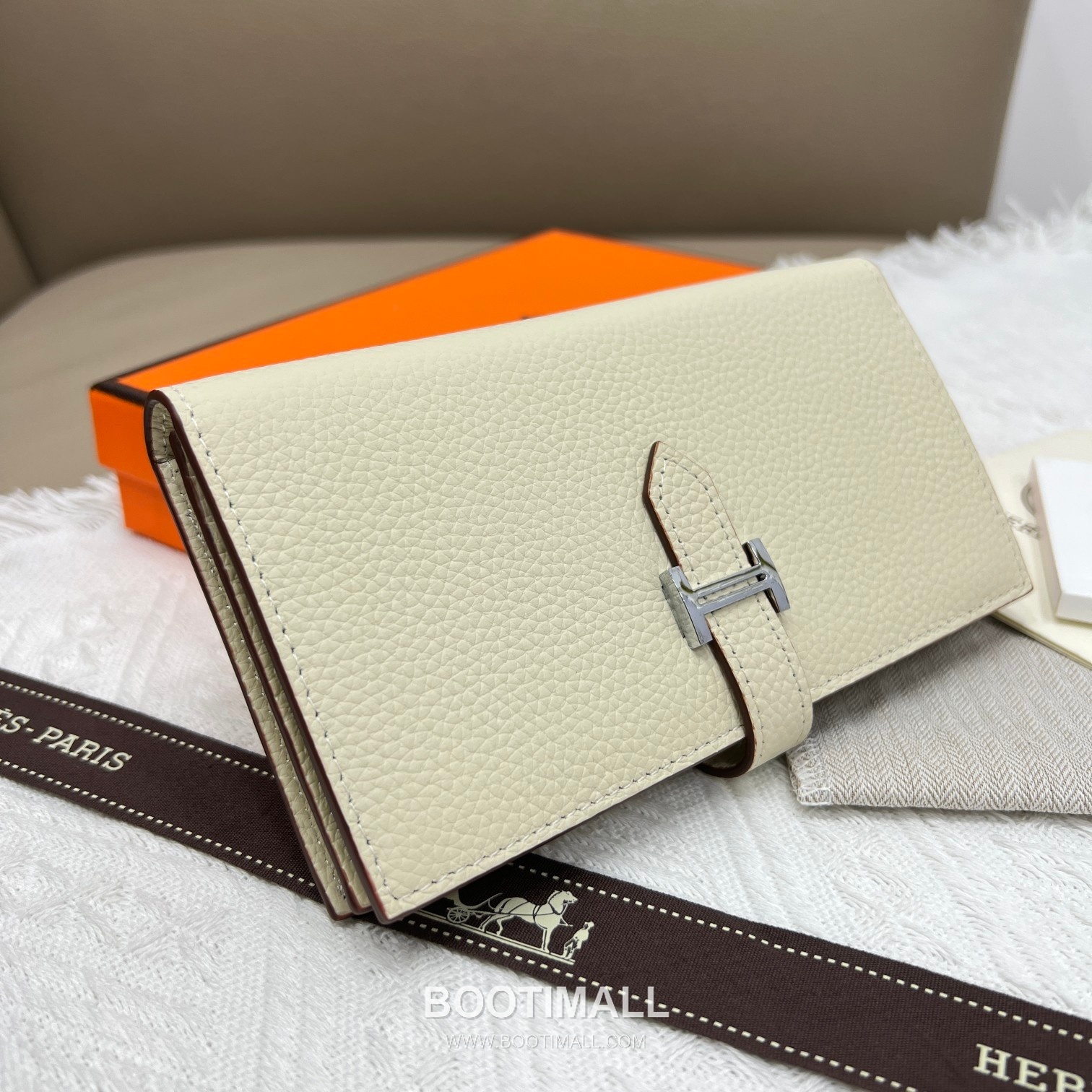 Hermès Togo Leather Vertical Zip Wallet 5123 에르메스 토고 가죽 버티컬 지퍼 장지갑 17.5cm 3