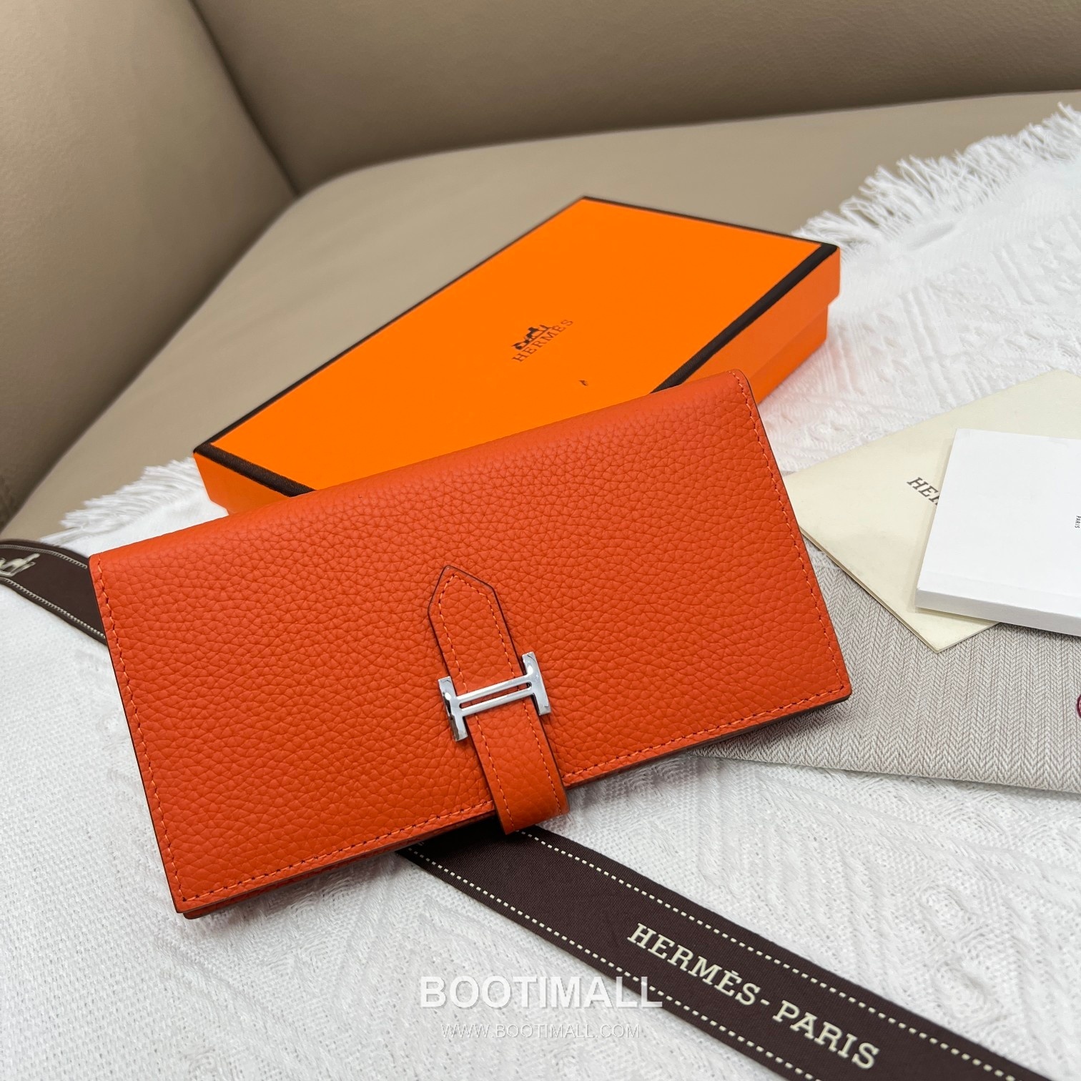 Hermès Togo Leather Vertical Zip Wallet 5123 에르메스 토고 가죽 버티컬 지퍼 장지갑 17.5cm 1
