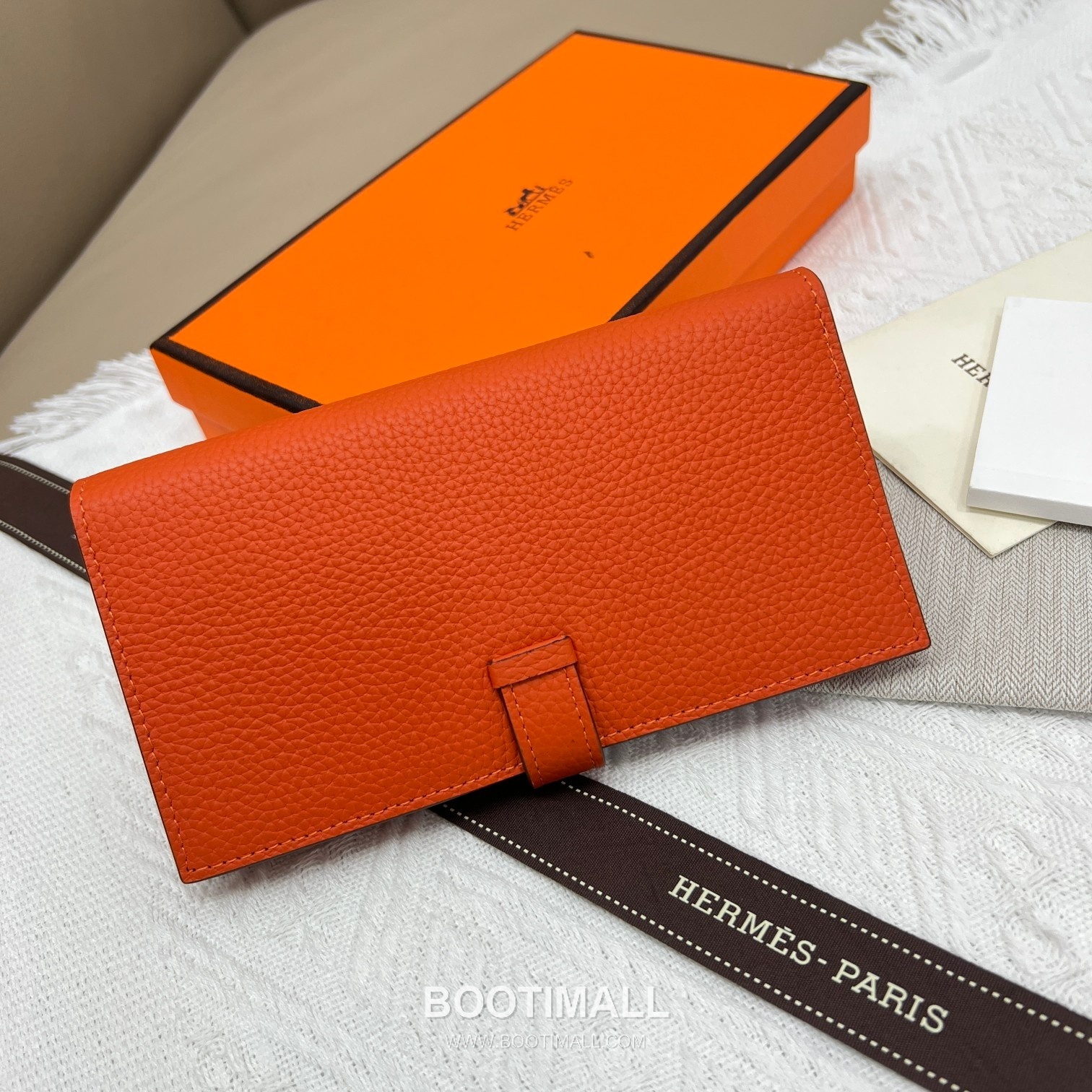 Hermès Togo Leather Vertical Zip Wallet 5123 에르메스 토고 가죽 버티컬 지퍼 장지갑 17.5cm 2