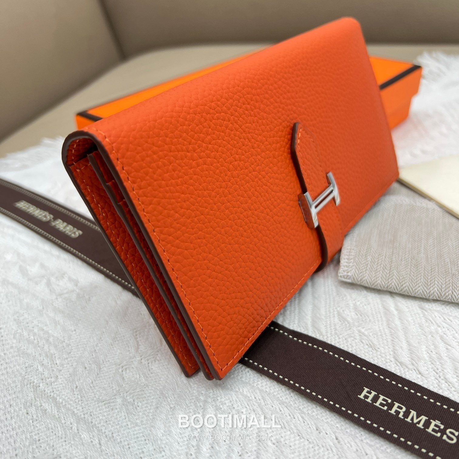Hermès Togo Leather Vertical Zip Wallet 5123 에르메스 토고 가죽 버티컬 지퍼 장지갑 17.5cm 3
