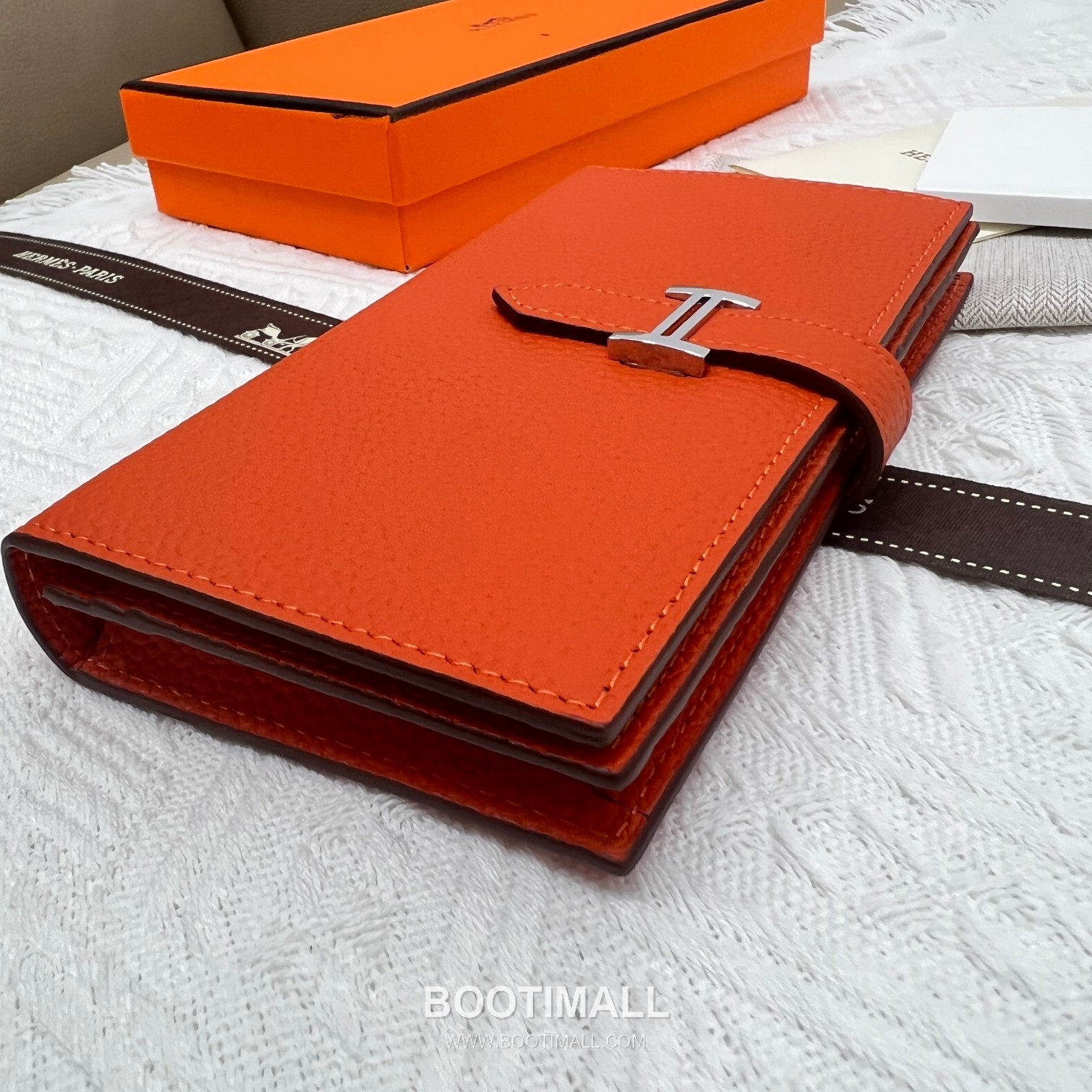 Hermès Togo Leather Vertical Zip Wallet 5123 에르메스 토고 가죽 버티컬 지퍼 장지갑 17.5cm 4
