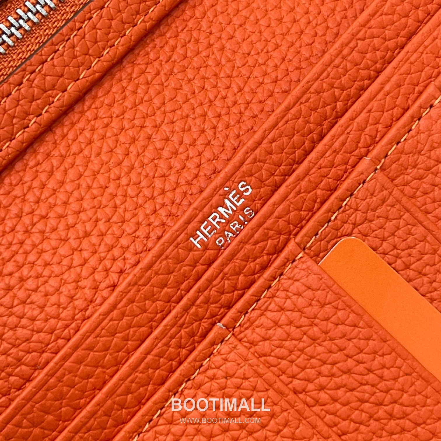 Hermès Togo Leather Vertical Zip Wallet 5123 에르메스 토고 가죽 버티컬 지퍼 장지갑 17.5cm 8