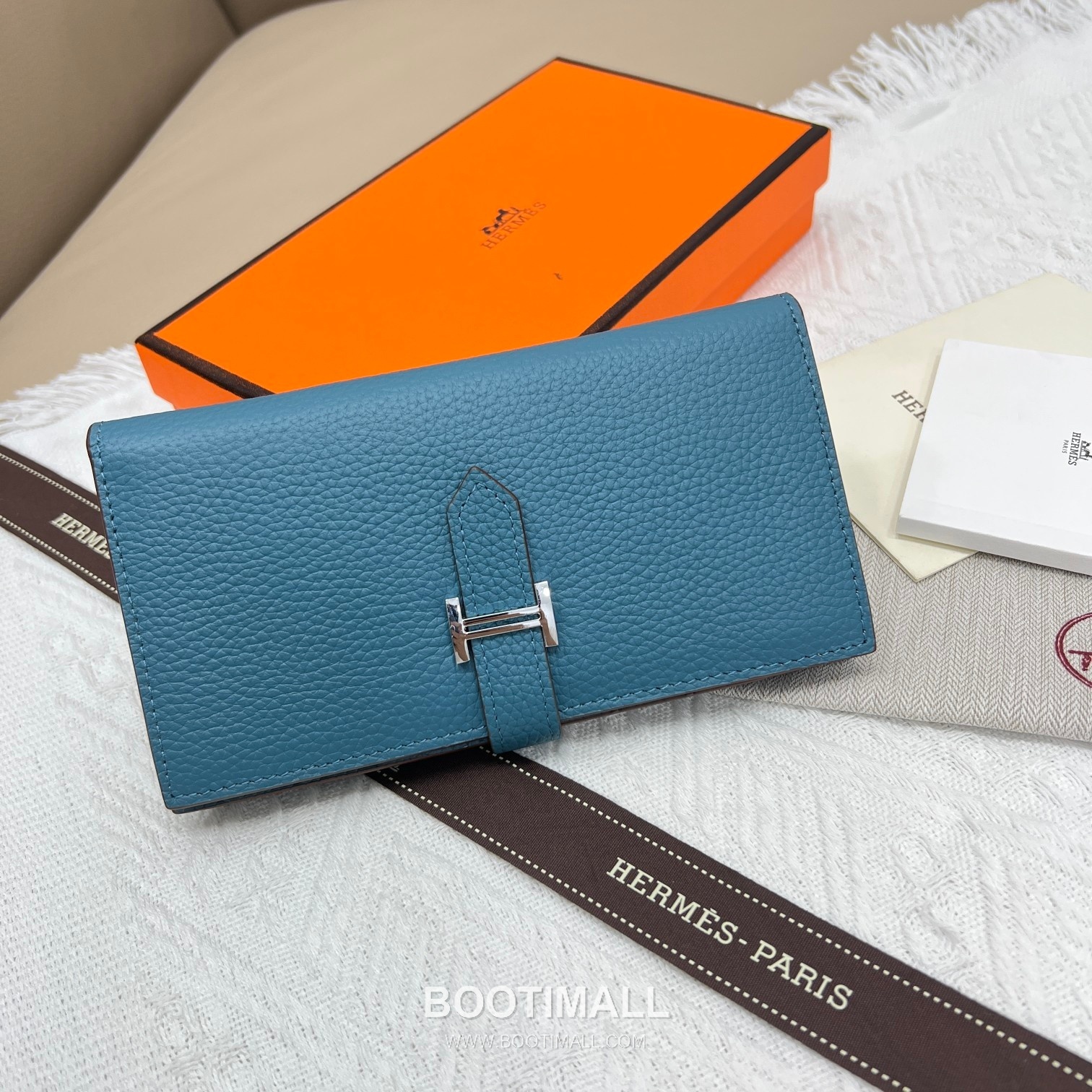 Hermès Togo Leather Vertical Zip Wallet 5123 에르메스 토고 가죽 버티컬 지퍼 장지갑 17.5cm 1