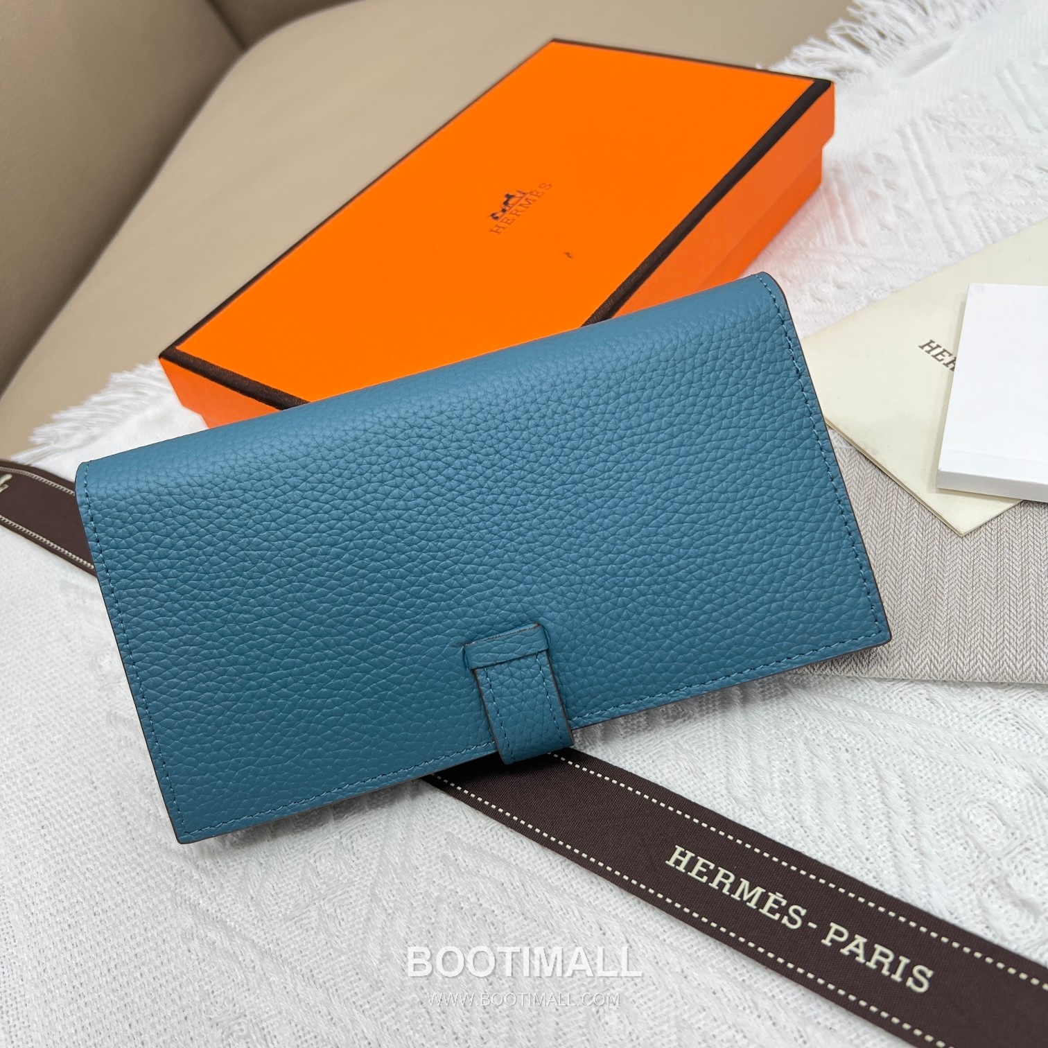 Hermès Togo Leather Vertical Zip Wallet 5123 에르메스 토고 가죽 버티컬 지퍼 장지갑 17.5cm 2
