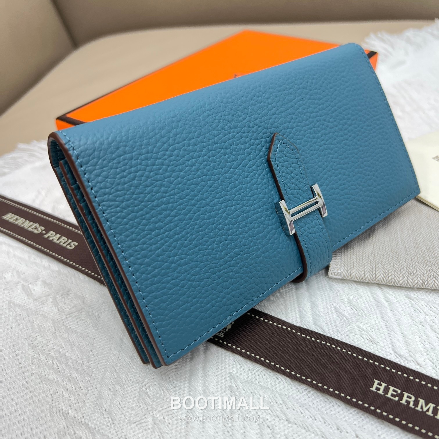 Hermès Togo Leather Vertical Zip Wallet 5123 에르메스 토고 가죽 버티컬 지퍼 장지갑 17.5cm 3