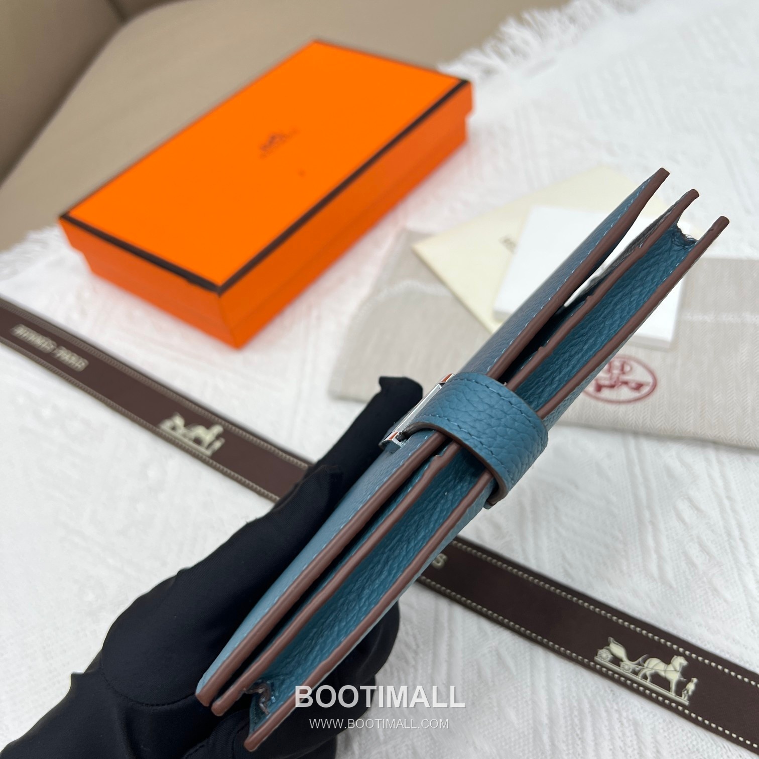 Hermès Togo Leather Vertical Zip Wallet 5123 에르메스 토고 가죽 버티컬 지퍼 장지갑 17.5cm 5