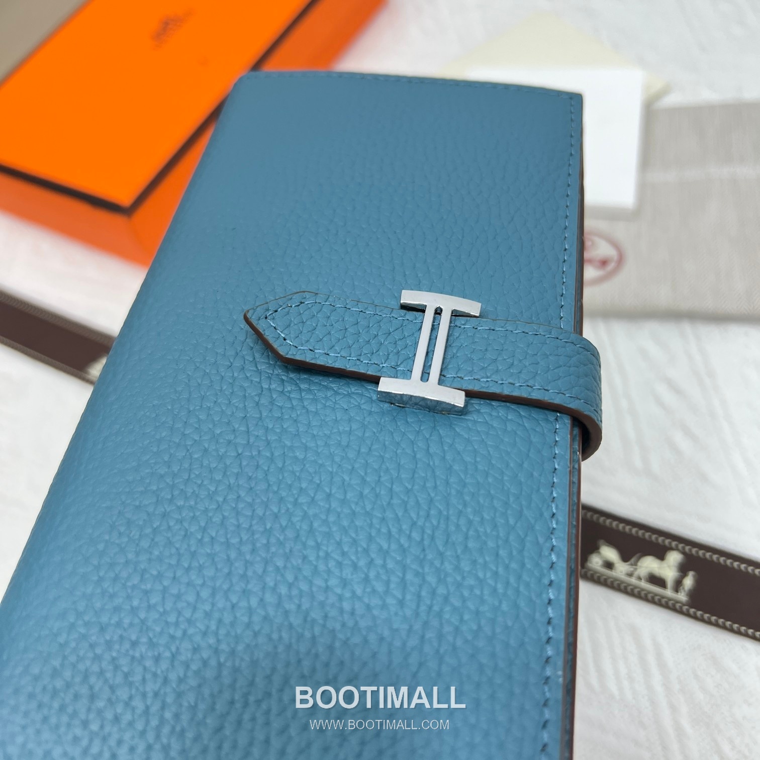 Hermès Togo Leather Vertical Zip Wallet 5123 에르메스 토고 가죽 버티컬 지퍼 장지갑 17.5cm 6
