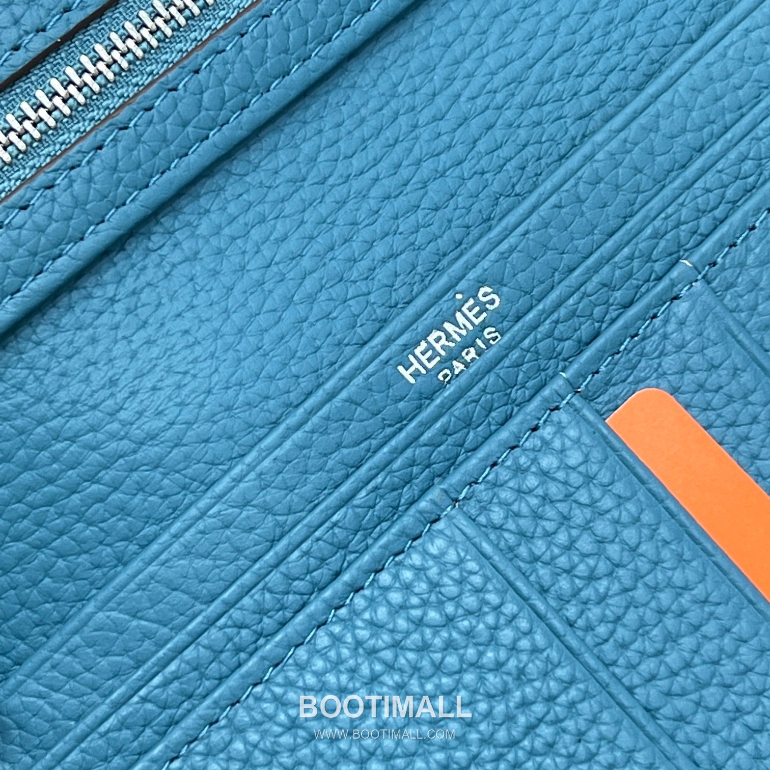 Hermès Togo Leather Vertical Zip Wallet 5123 에르메스 토고 가죽 버티컬 지퍼 장지갑 17.5cm 8