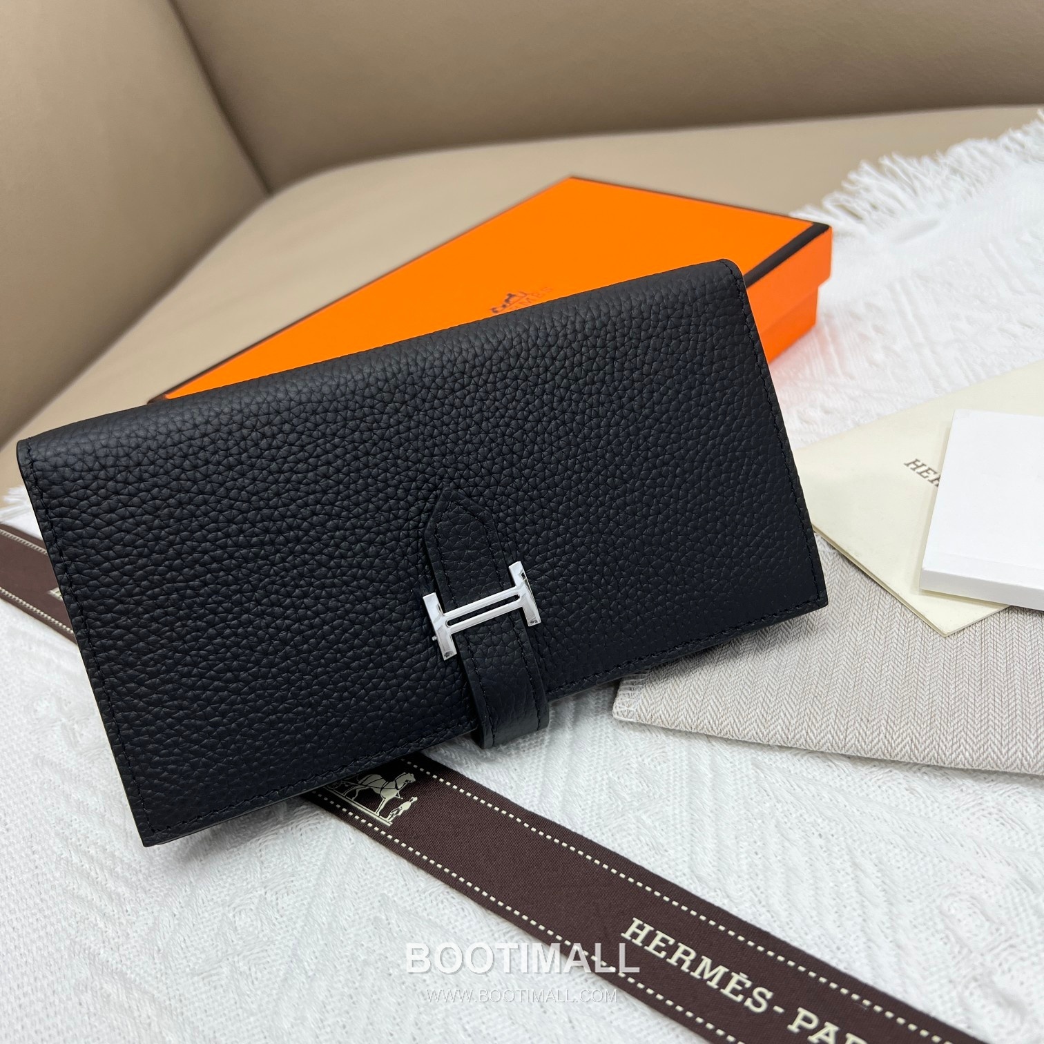Hermès Togo Leather Vertical Zip Wallet 5123 에르메스 토고 가죽 버티컬 지퍼 장지갑 17.5cm 1