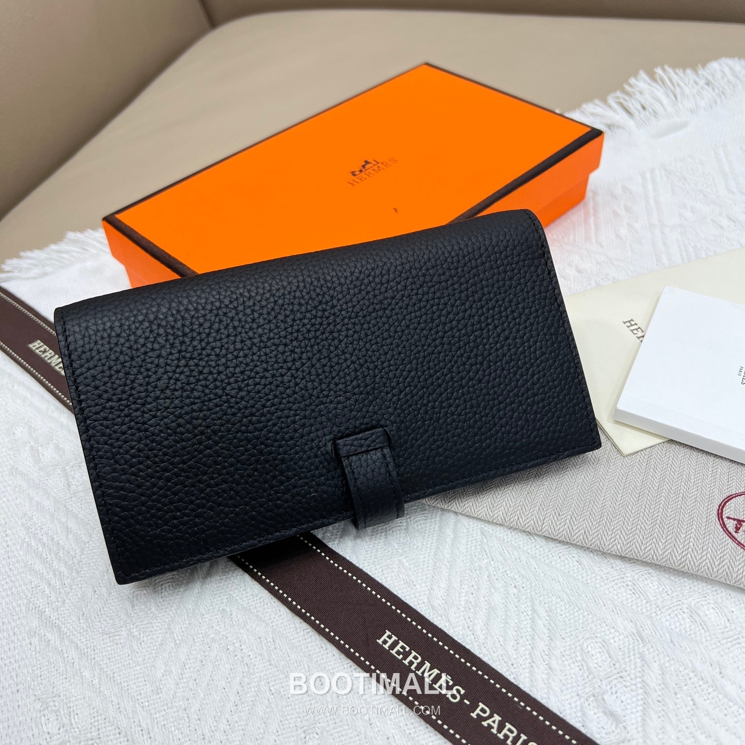 Hermès Togo Leather Vertical Zip Wallet 5123 에르메스 토고 가죽 버티컬 지퍼 장지갑 17.5cm 2
