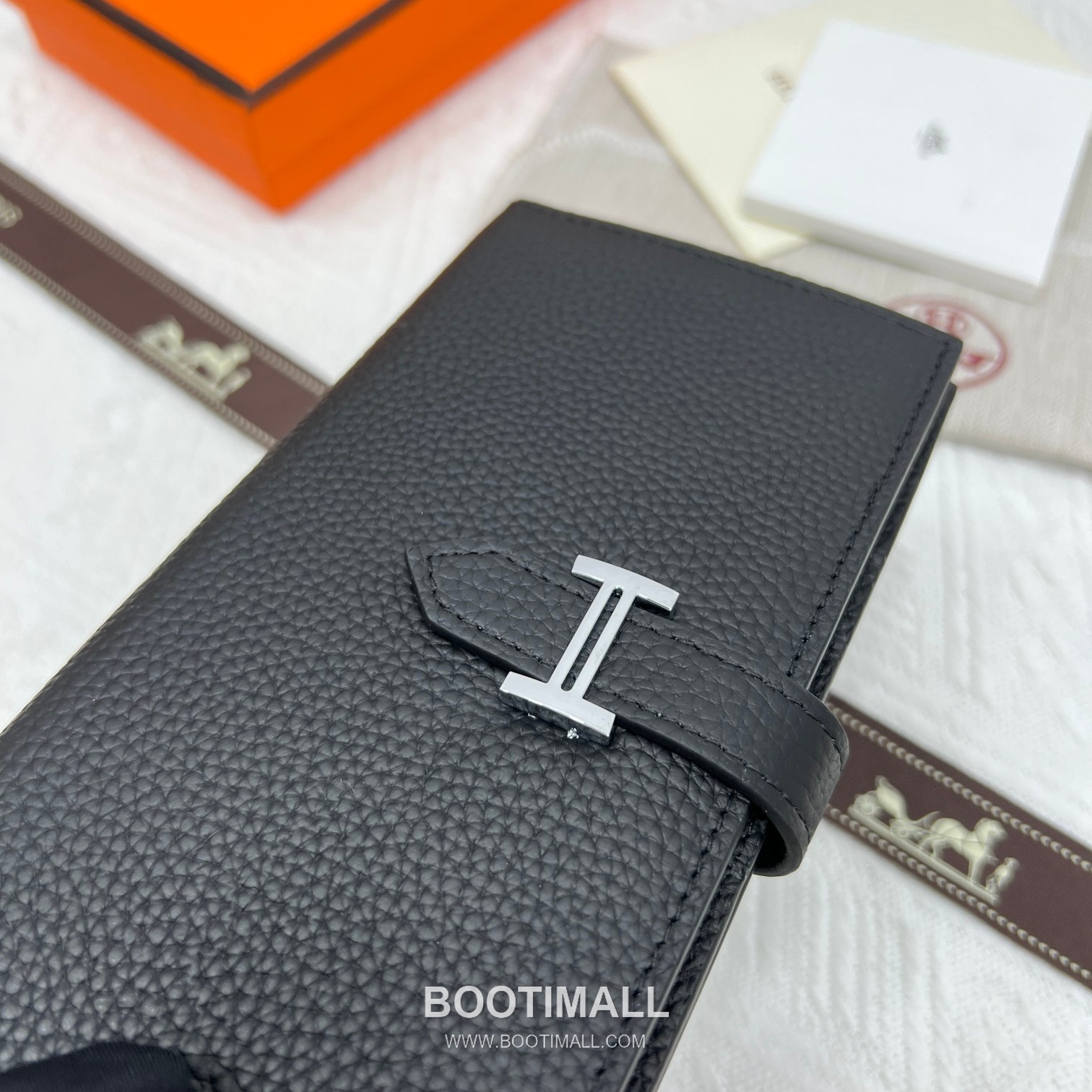 Hermès Togo Leather Vertical Zip Wallet 5123 에르메스 토고 가죽 버티컬 지퍼 장지갑 17.5cm 6