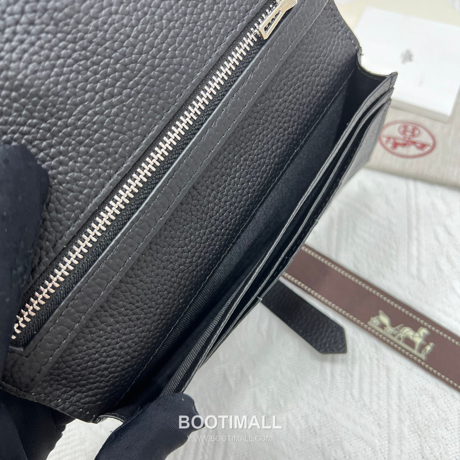 Hermès Togo Leather Vertical Zip Wallet 5123 에르메스 토고 가죽 버티컬 지퍼 장지갑 17.5cm 8